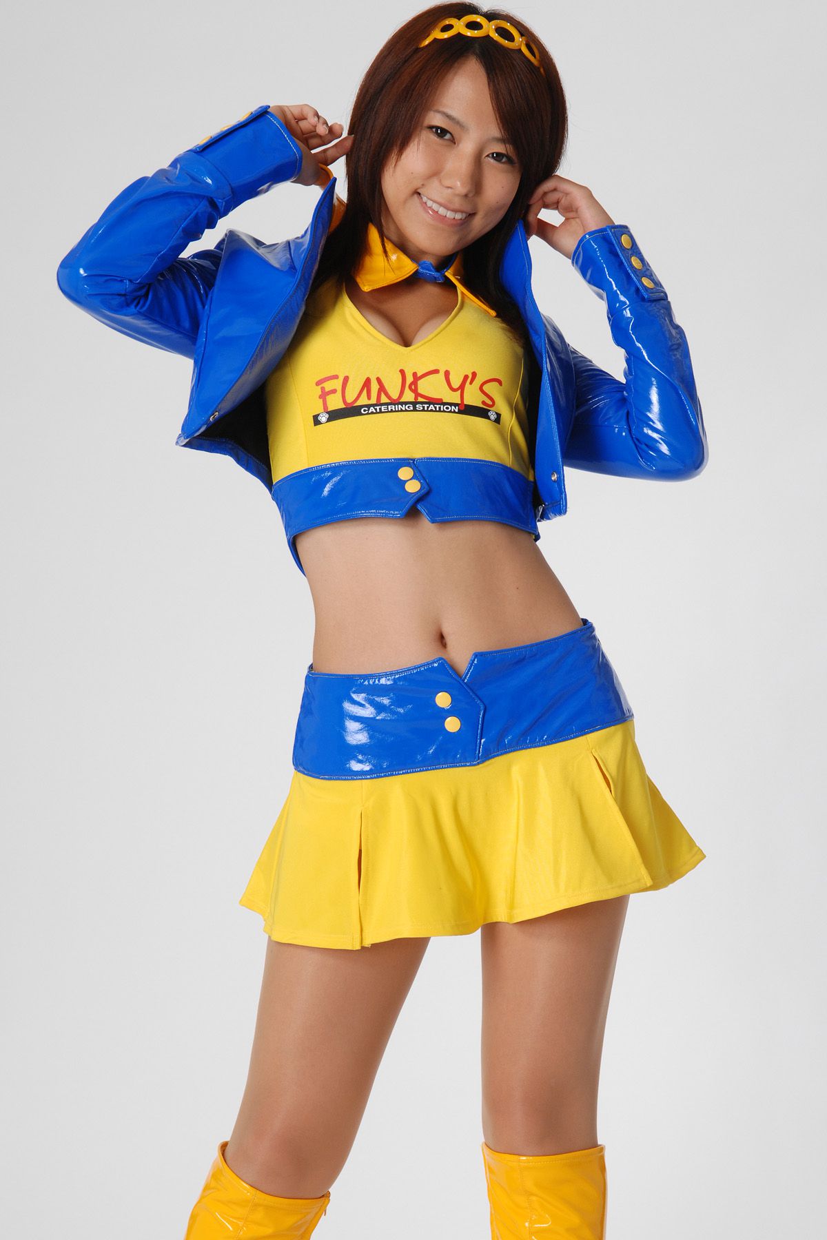 [BWH] HRQ0079 柏木美里《赛车女郎+泳装高叉》