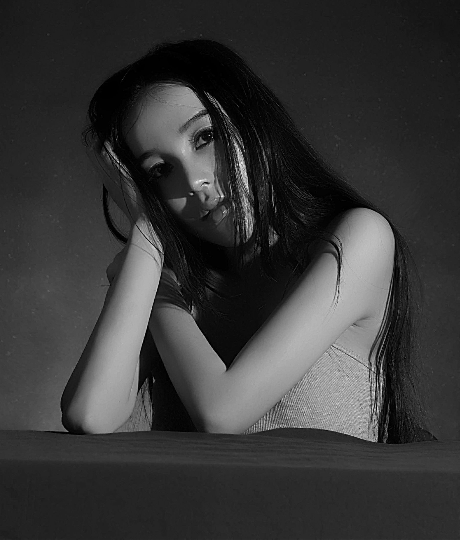 混血美女模特石一伊 棚拍图片