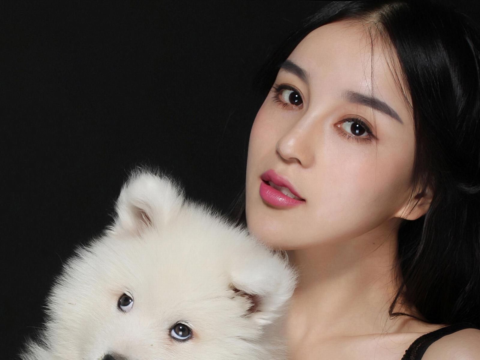 混血美女模特石一伊 棚拍图片