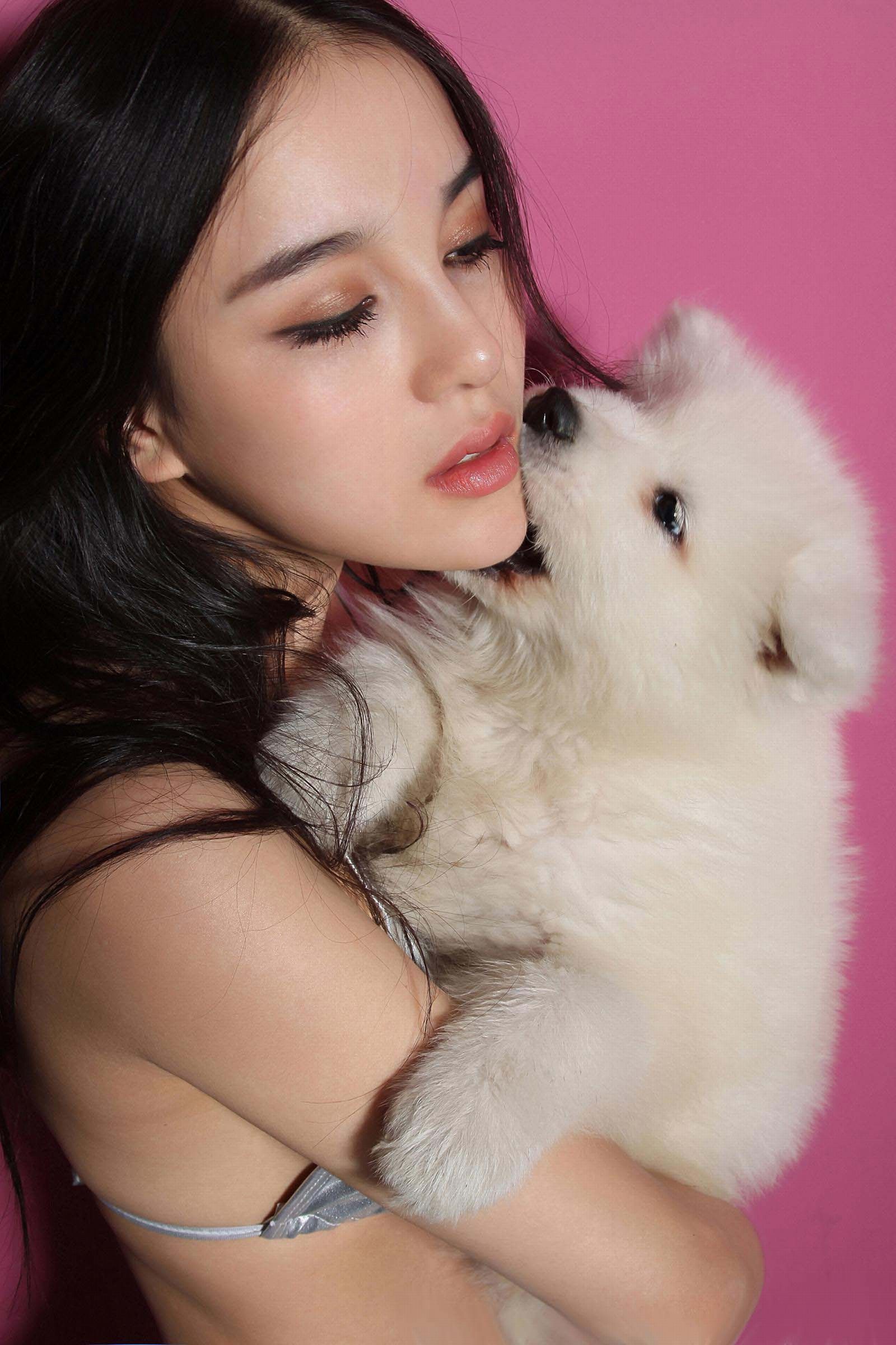 混血美女模特石一伊 棚拍图片