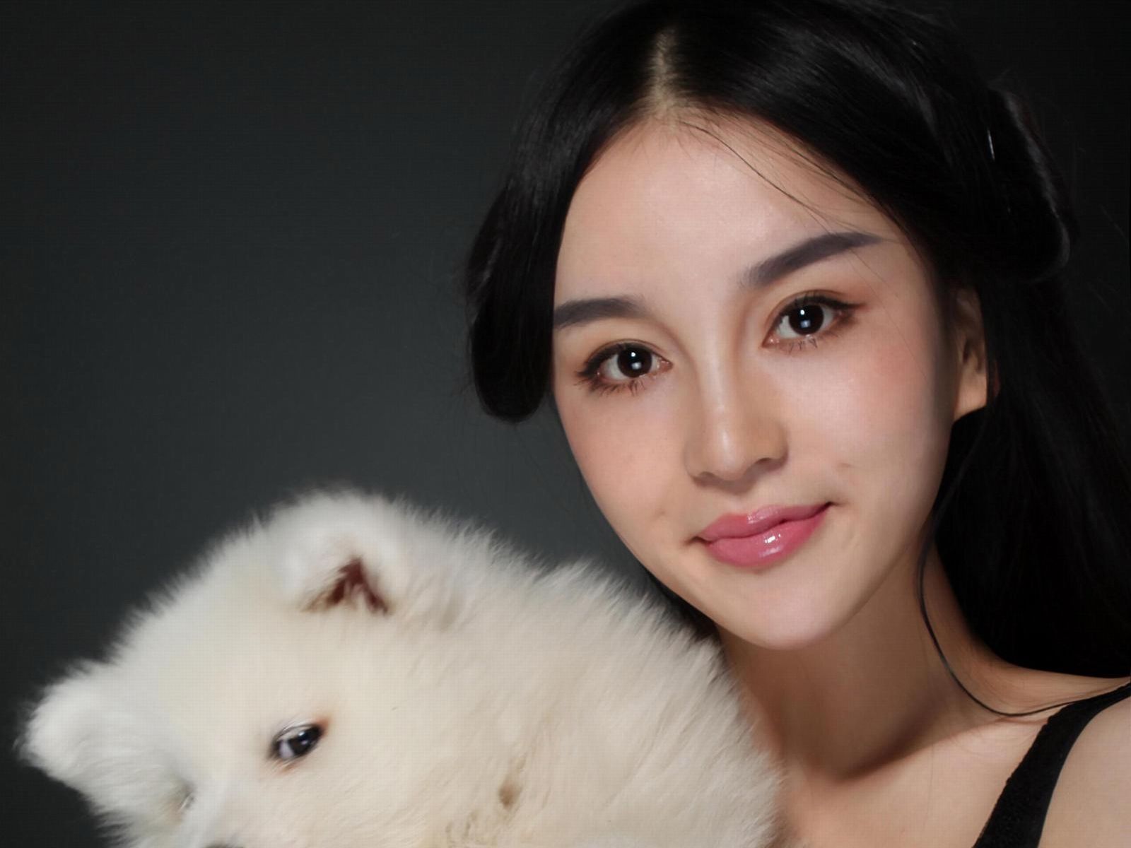 混血美女模特石一伊 棚拍图片