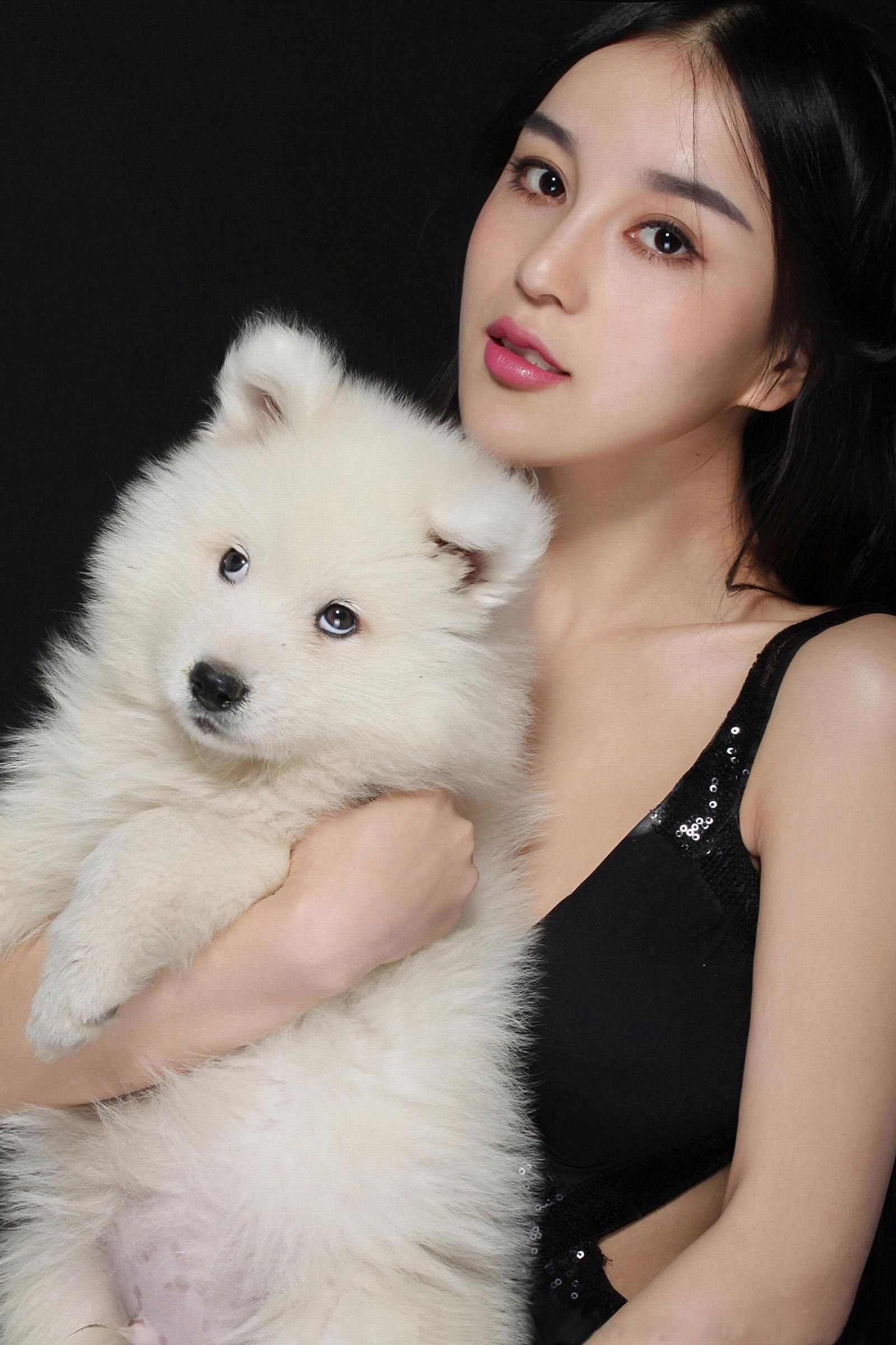 混血美女模特石一伊 棚拍图片