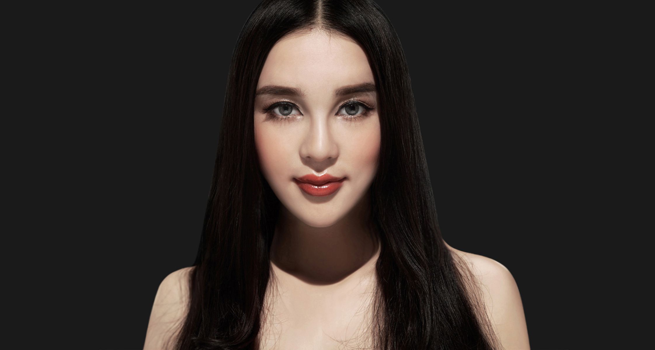 混血美女模特石一伊 棚拍图片