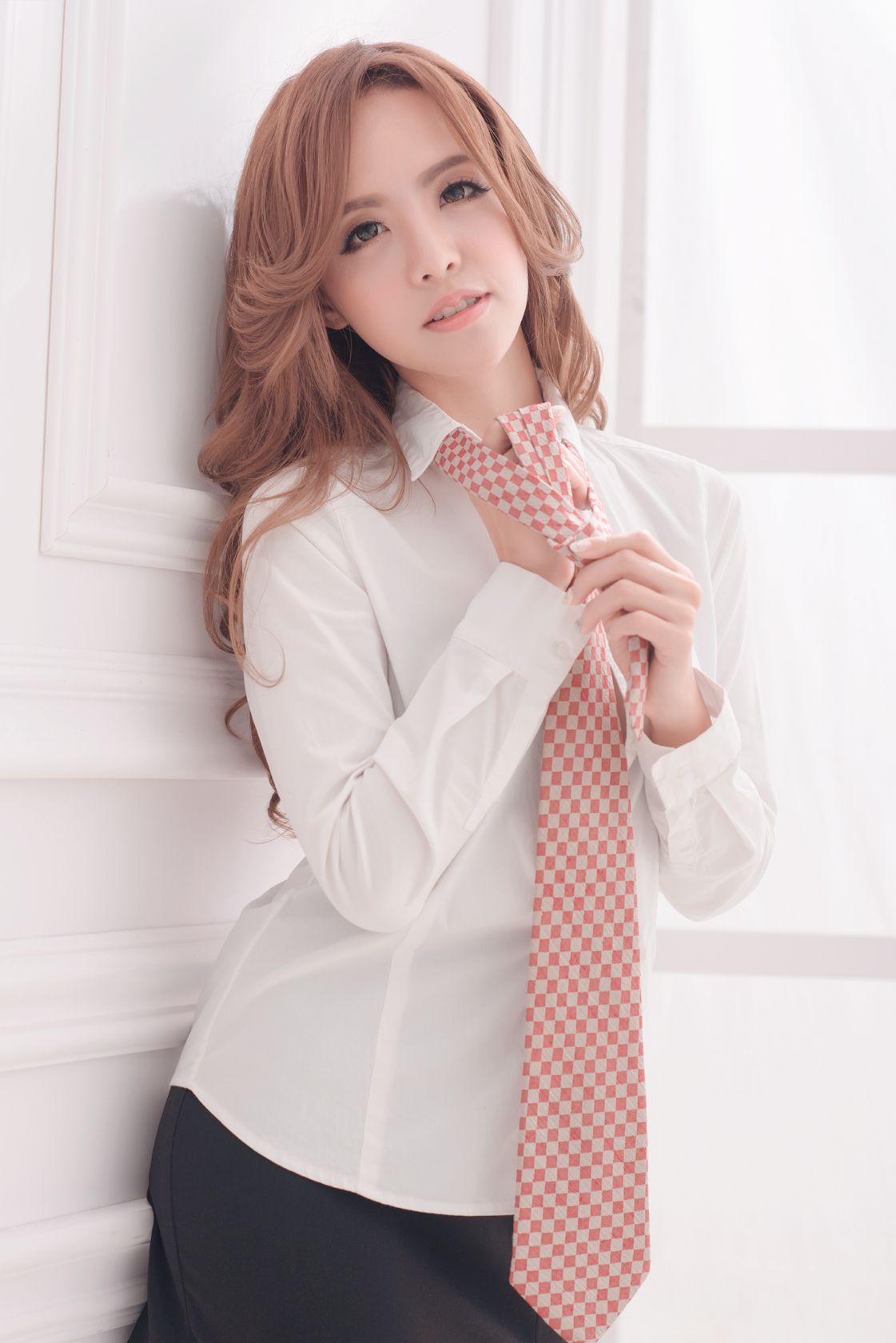 网络美女模特Kitty《老师教你系领带》领带特辑