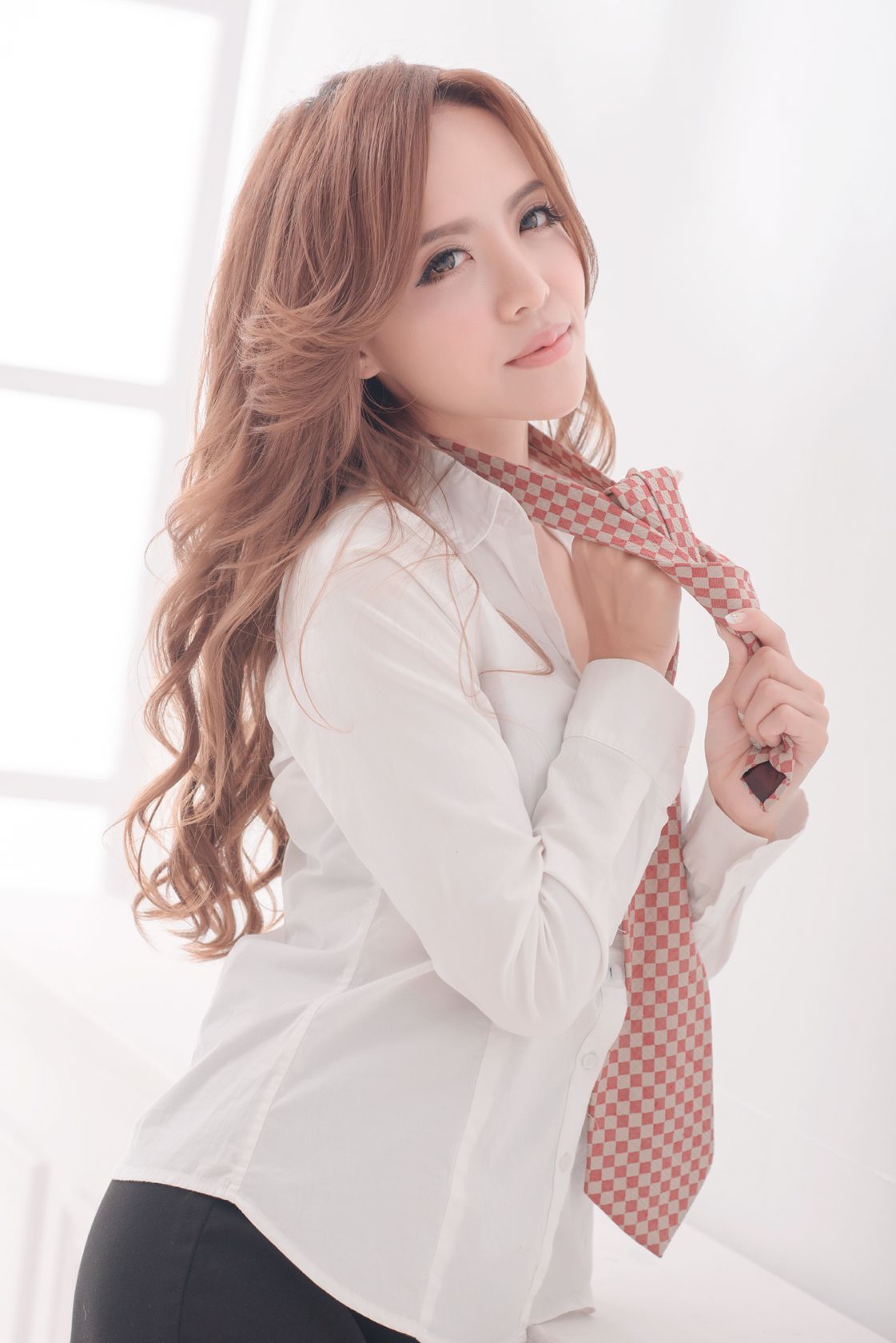 网络美女模特Kitty《老师教你系领带》领带特辑