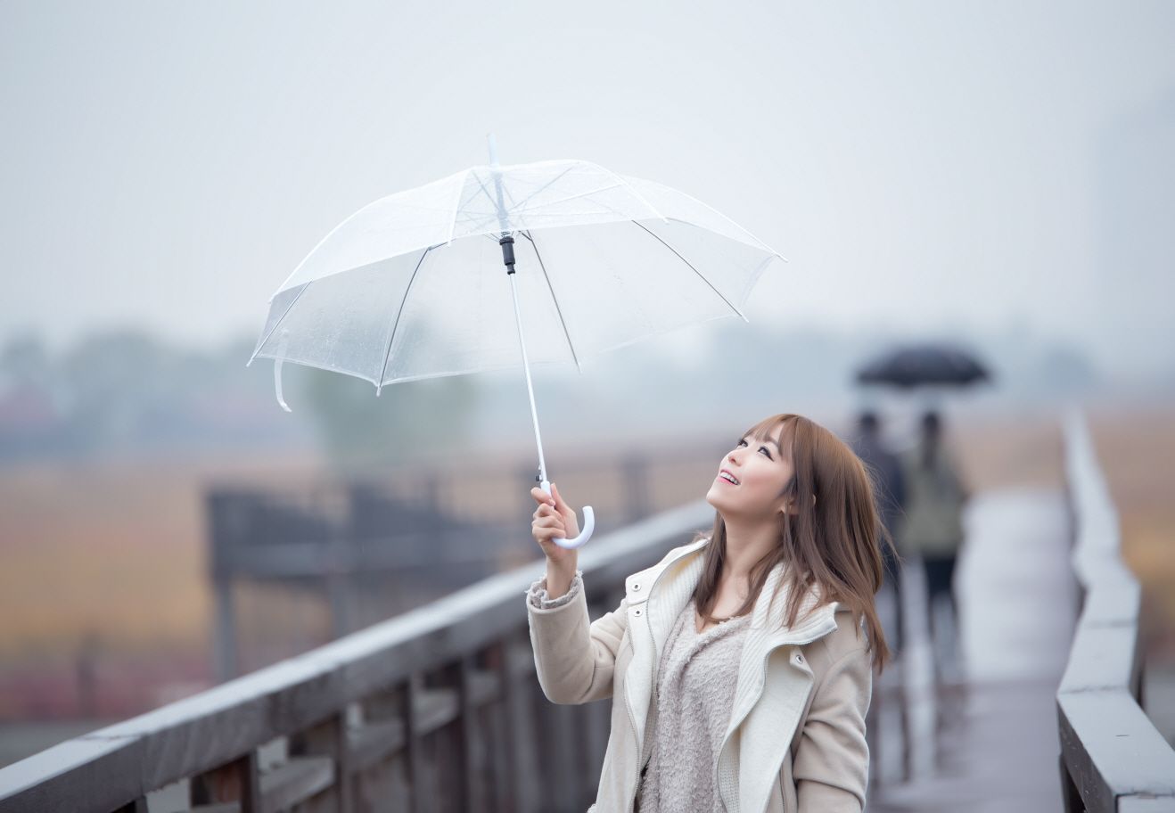 极品韩国美女李恩慧《下雨天街拍》