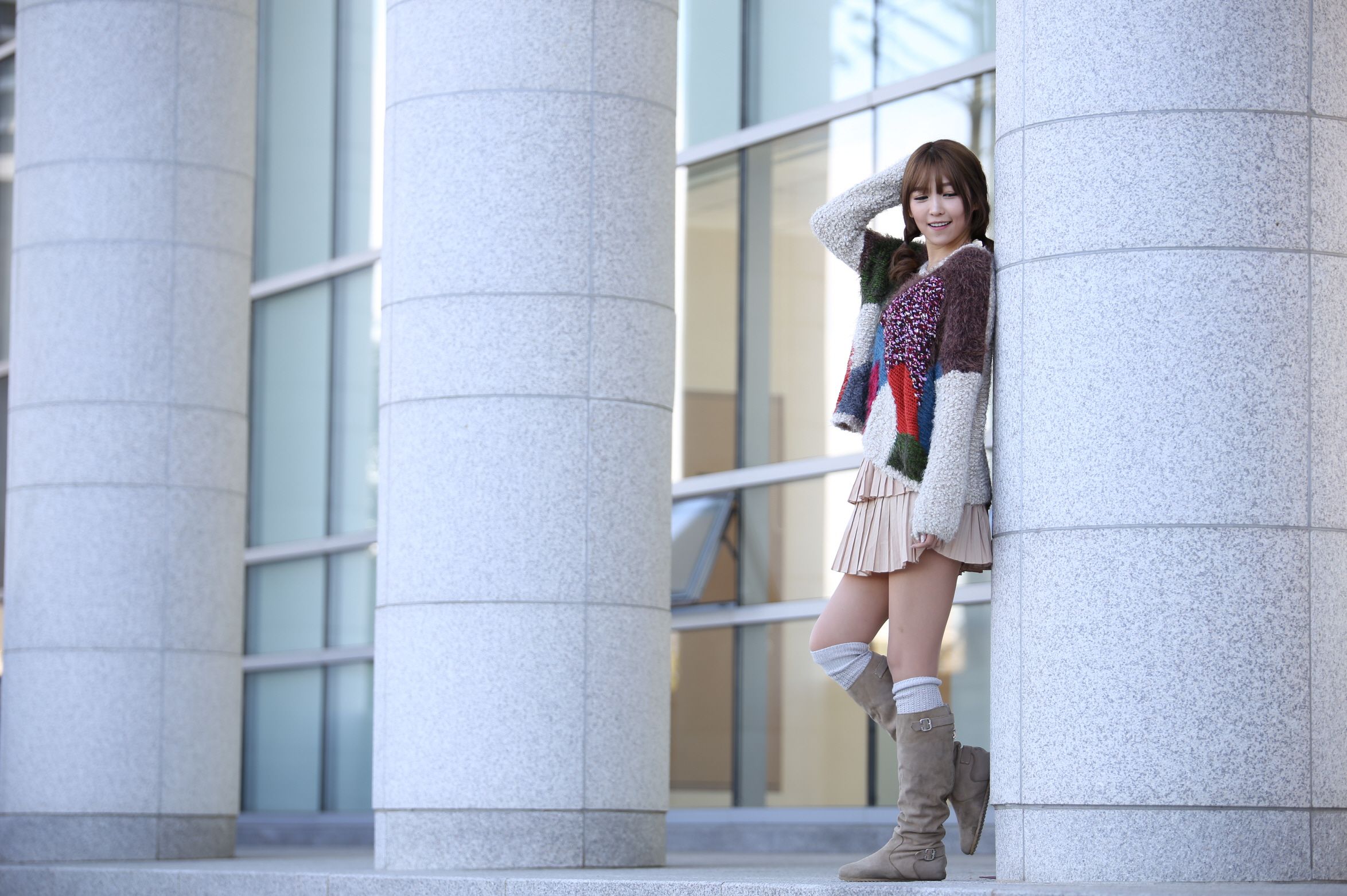韩国少女李恩慧《清新街拍写真》合集