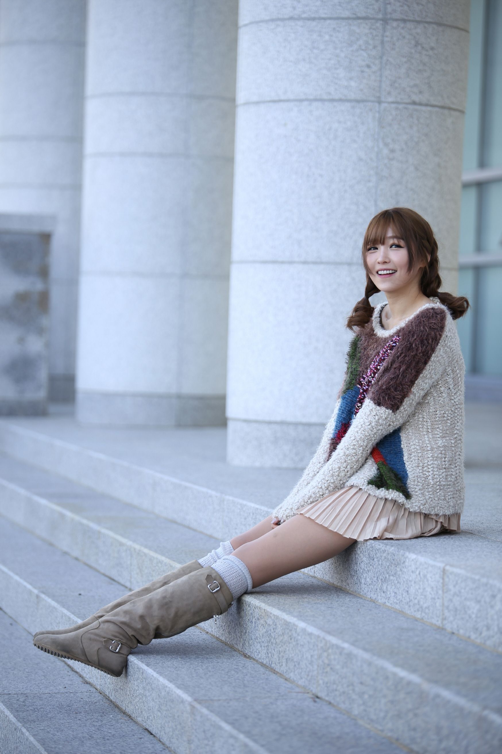 韩国少女李恩慧《清新街拍写真》合集