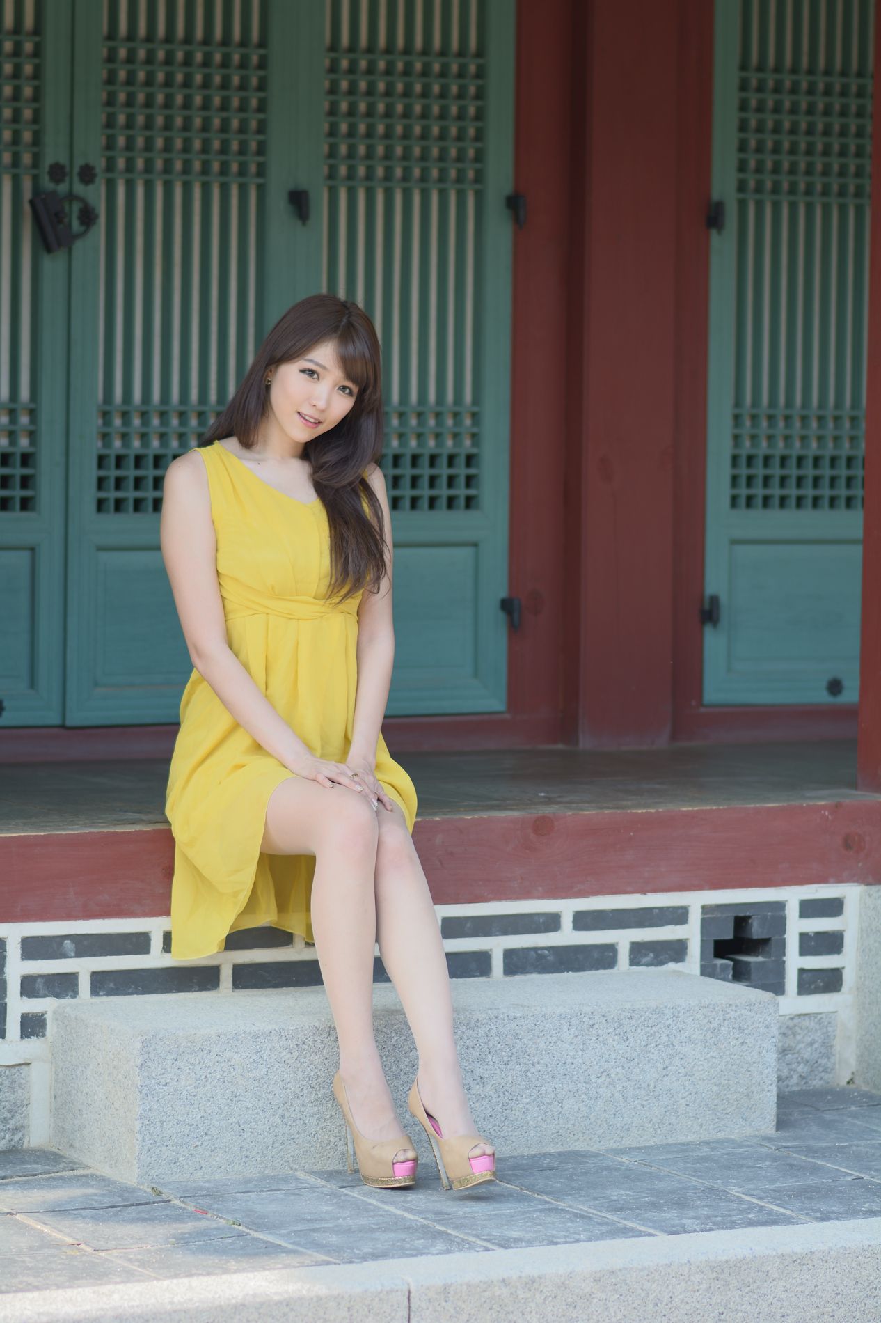 韩国少女李恩慧《清新街拍写真》合集