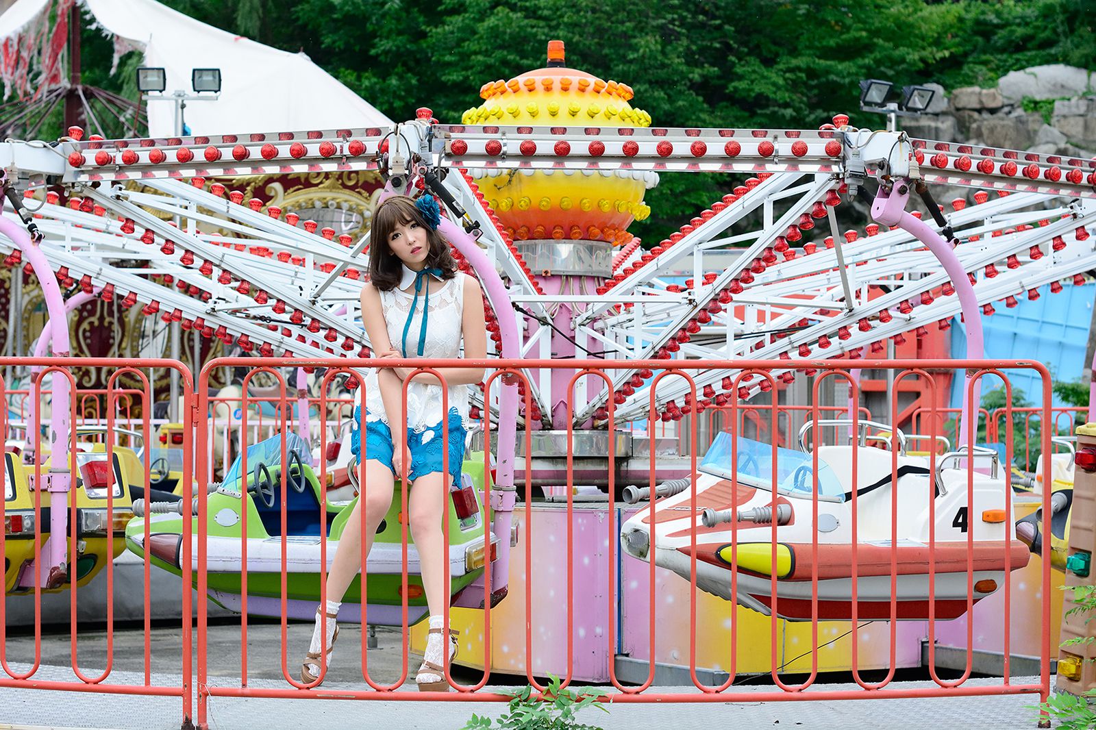 极品女神李恩慧/???《街拍蕾丝连衣裙》