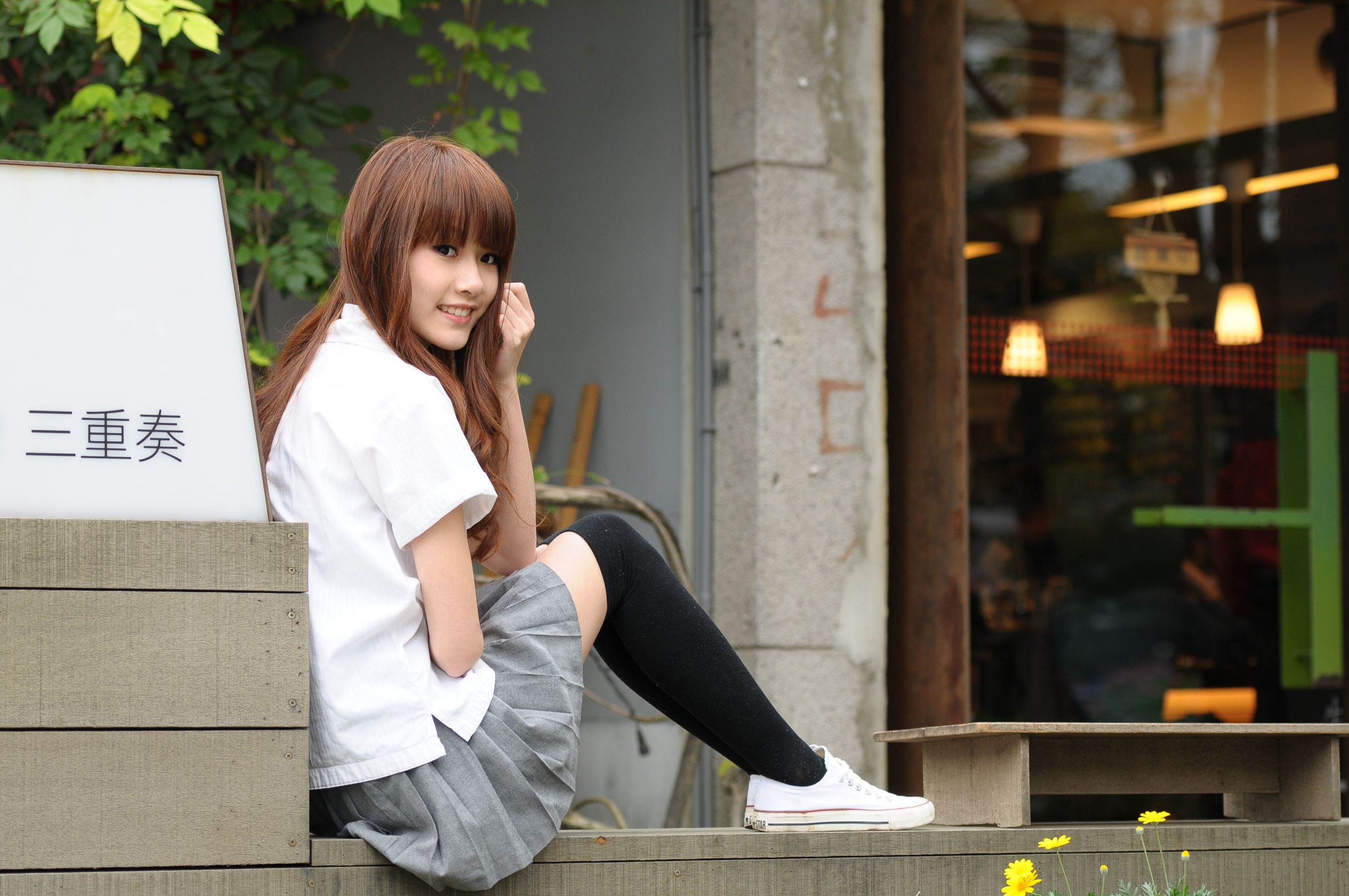 台湾正妹Aries《清新甜美校服少女》
