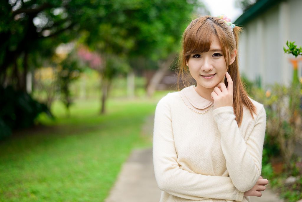 台湾女神李思嫺《士林官邸》甜美外拍