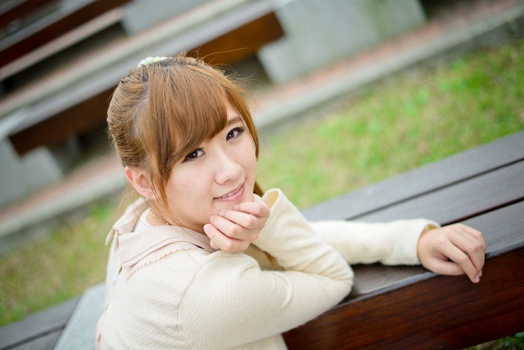 台湾女神李思嫺《士林官邸》甜美外拍
