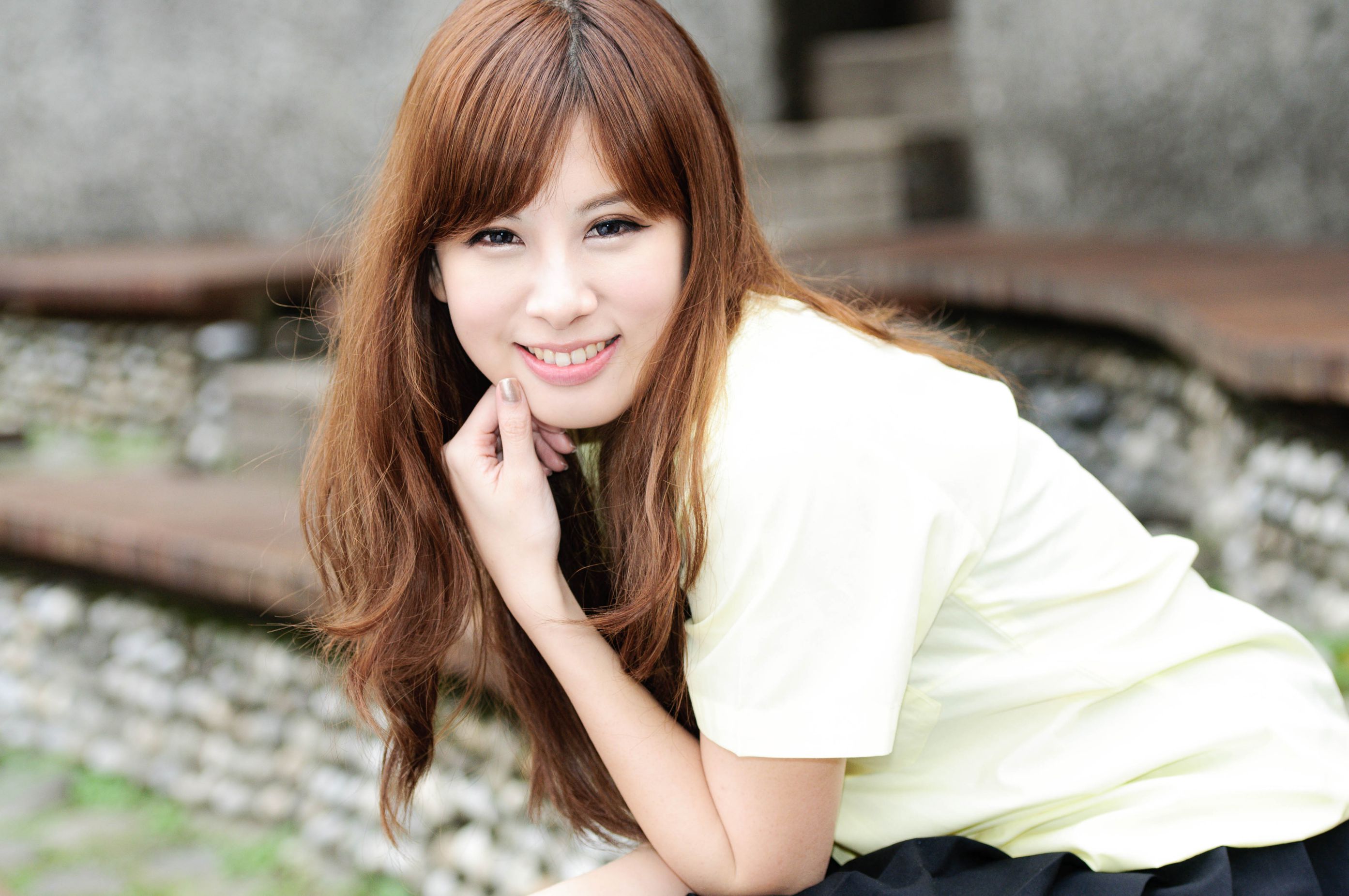 台湾美女模特小米Kate su清新街拍图片