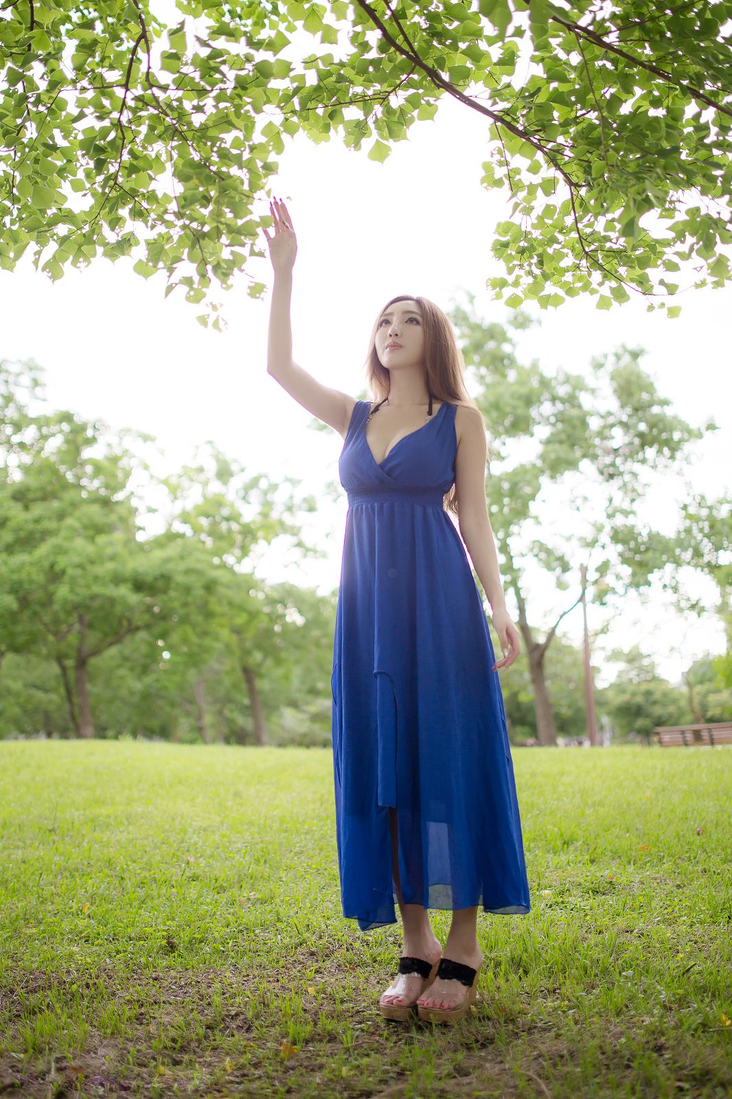 台湾赵芸Syuan《极品蓝色长裙女神》