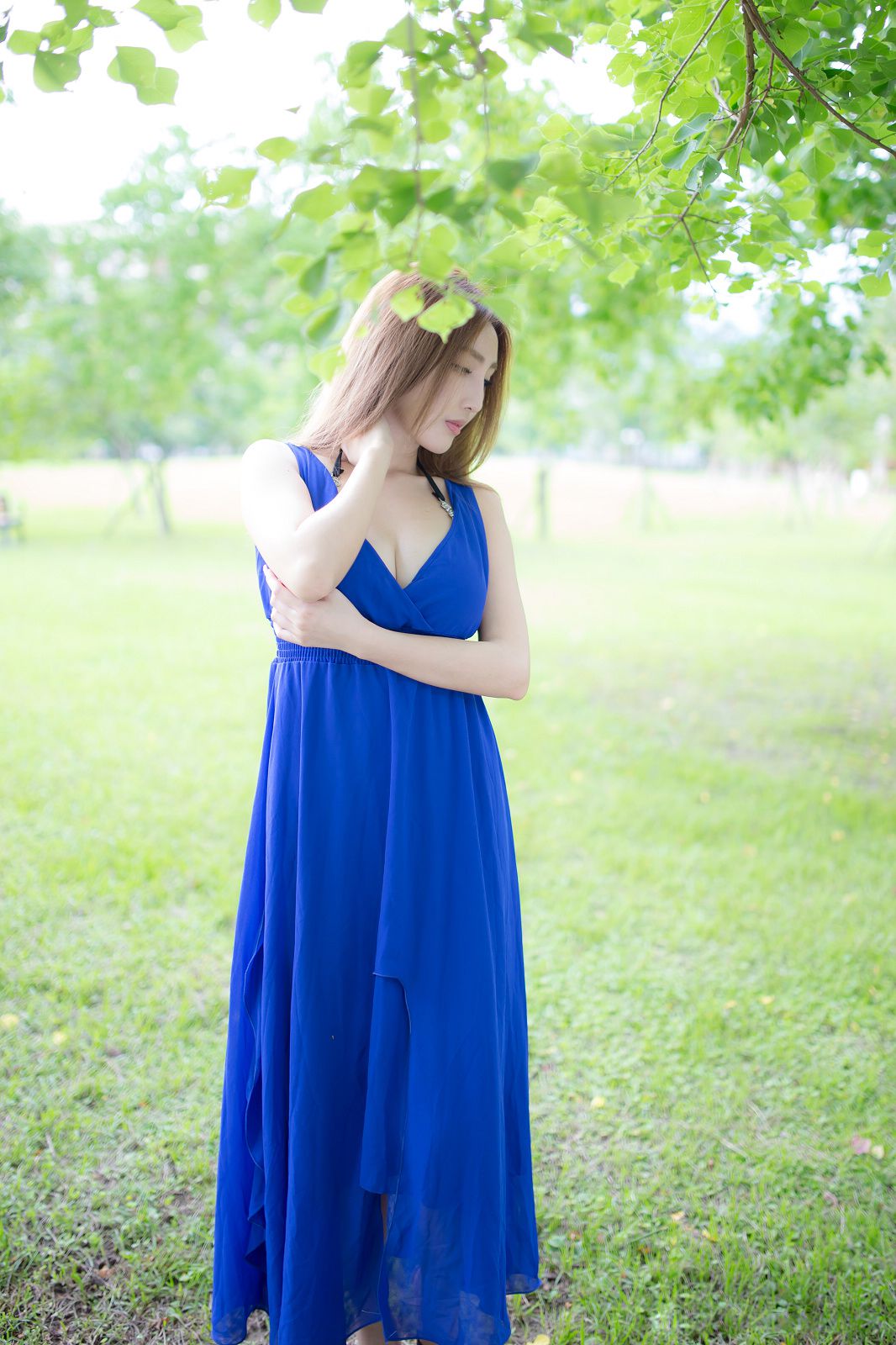 台湾赵芸Syuan《极品蓝色长裙女神》