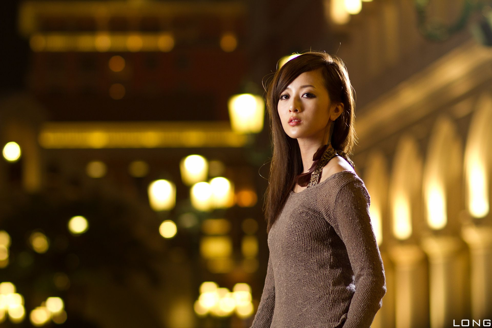张允霏/果子MM《港澳之旅》长裙夜拍