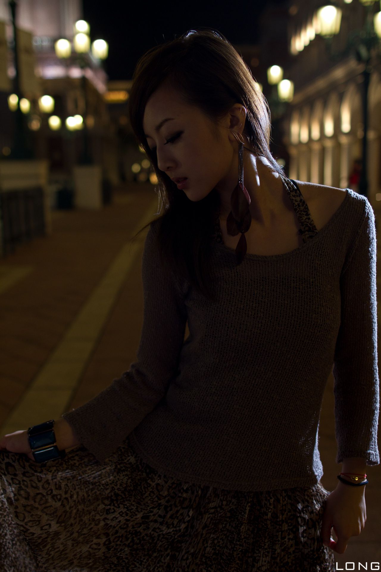 张允霏/果子MM《港澳之旅》长裙夜拍