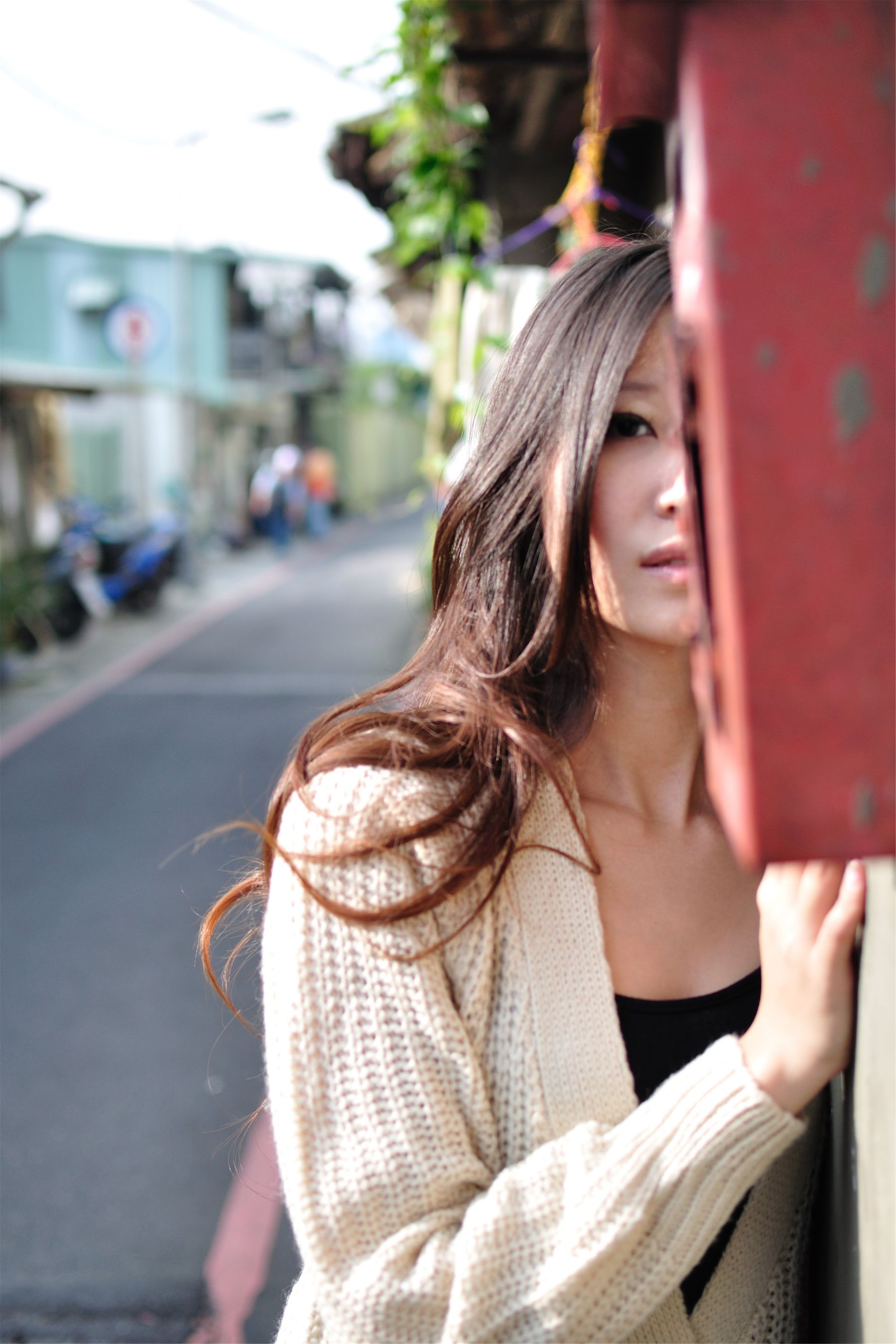 台湾美女模特Pink《永春街外拍》