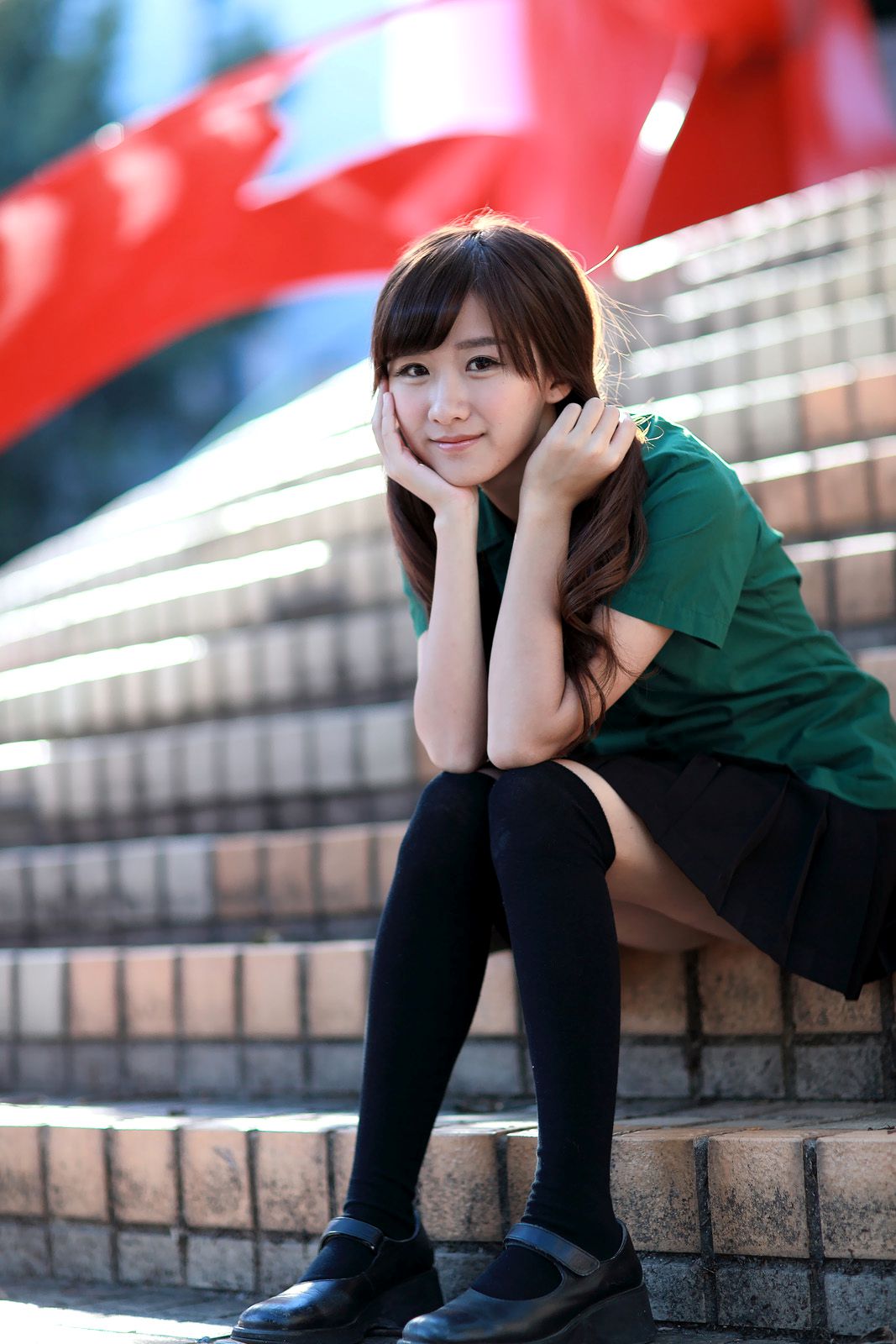 李思娴《北一女中校服外拍》