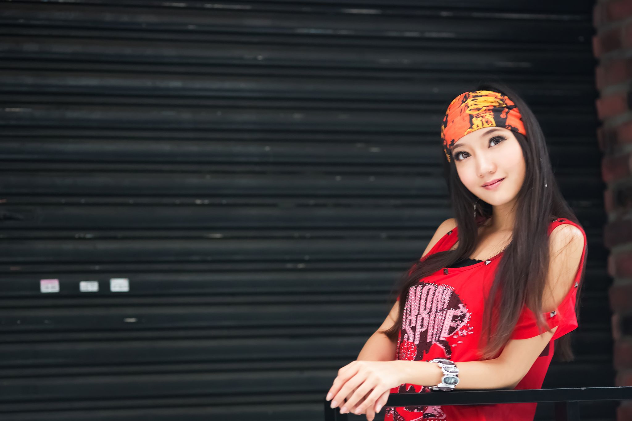 台湾腿模Tina陈思婷《美國街》街拍
