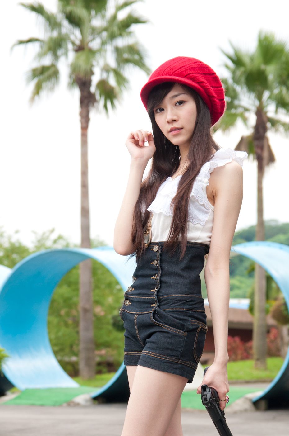 台湾清纯正妹Mika《水博管街拍》