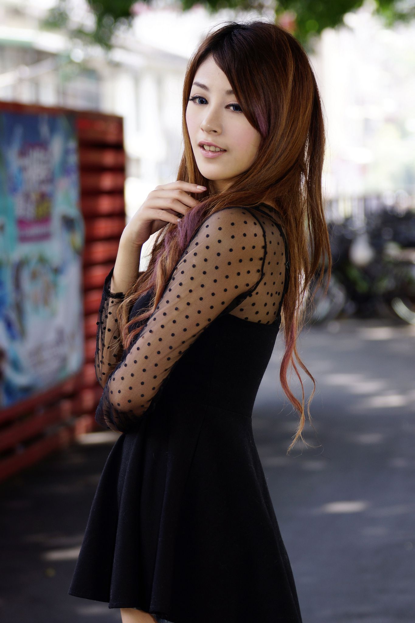 台湾模特夏晴MISO《清新街拍图片》写真合集