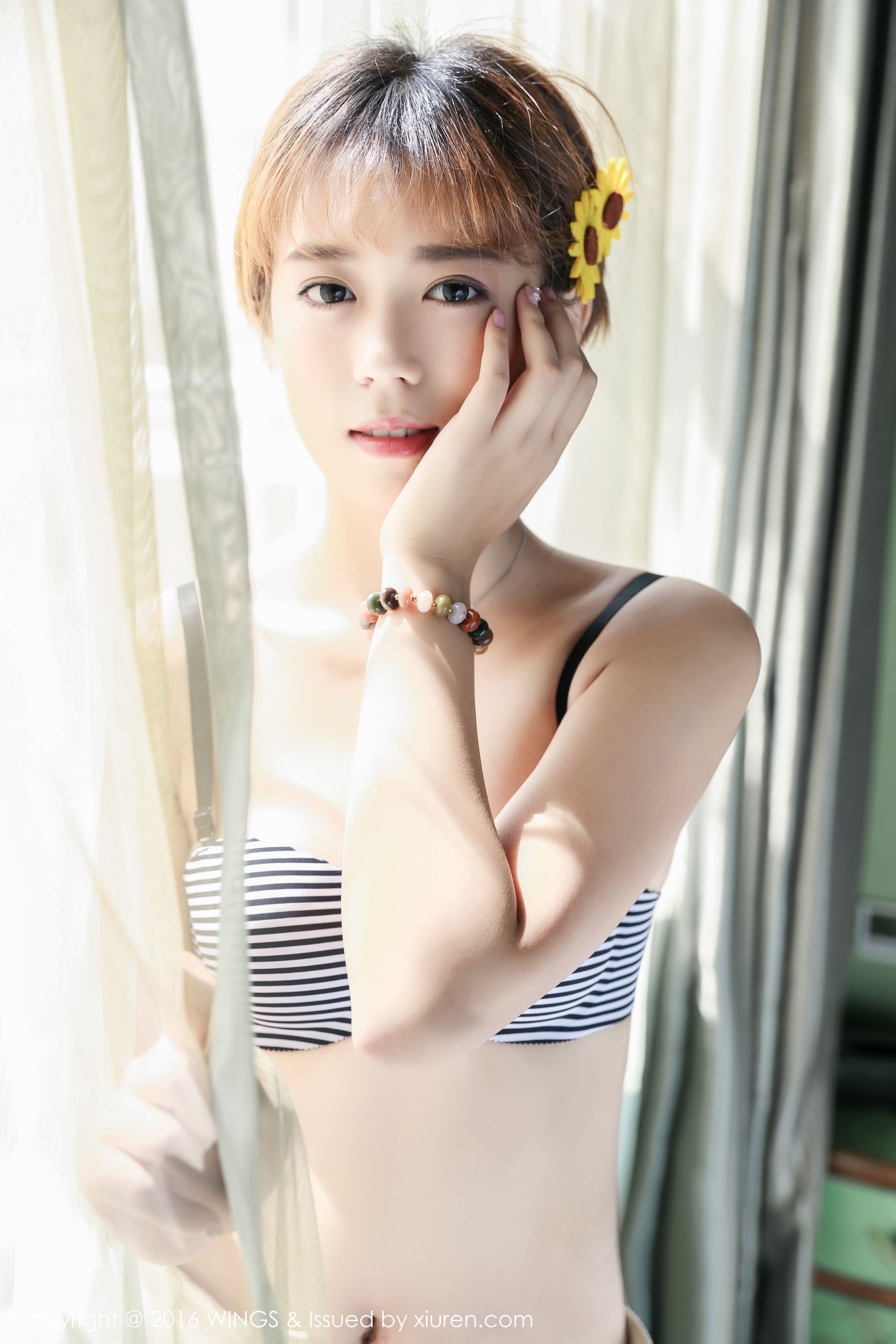 柠檬vivi - 极品短发帅气模特[WingS影私荟] Vol.019 写真集