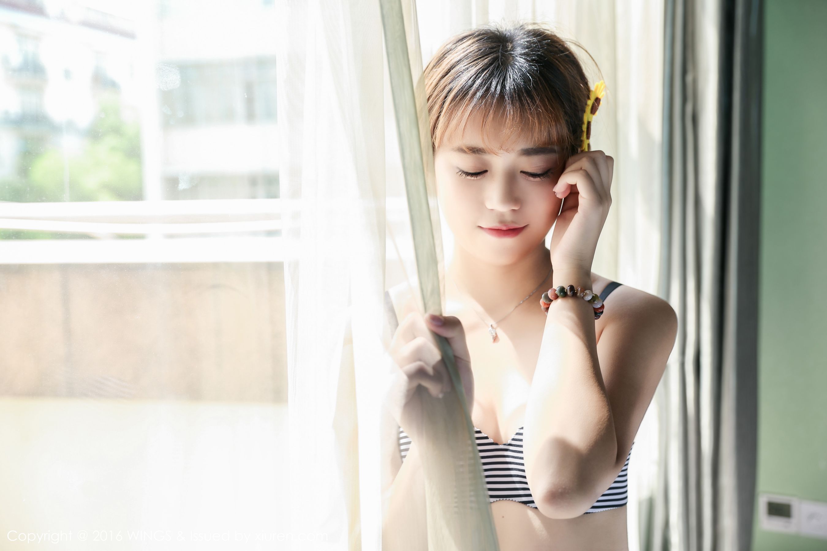 柠檬vivi - 极品短发帅气模特[WingS影私荟] Vol.019 写真集