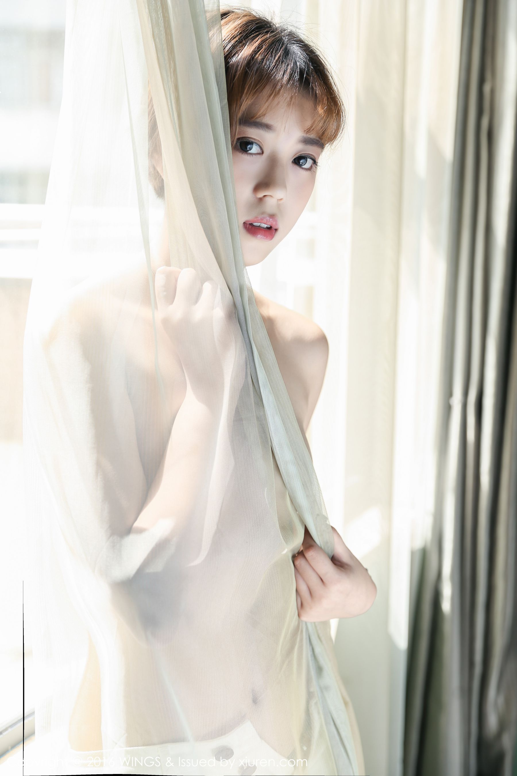 柠檬vivi - 极品短发帅气模特[WingS影私荟] Vol.019 写真集
