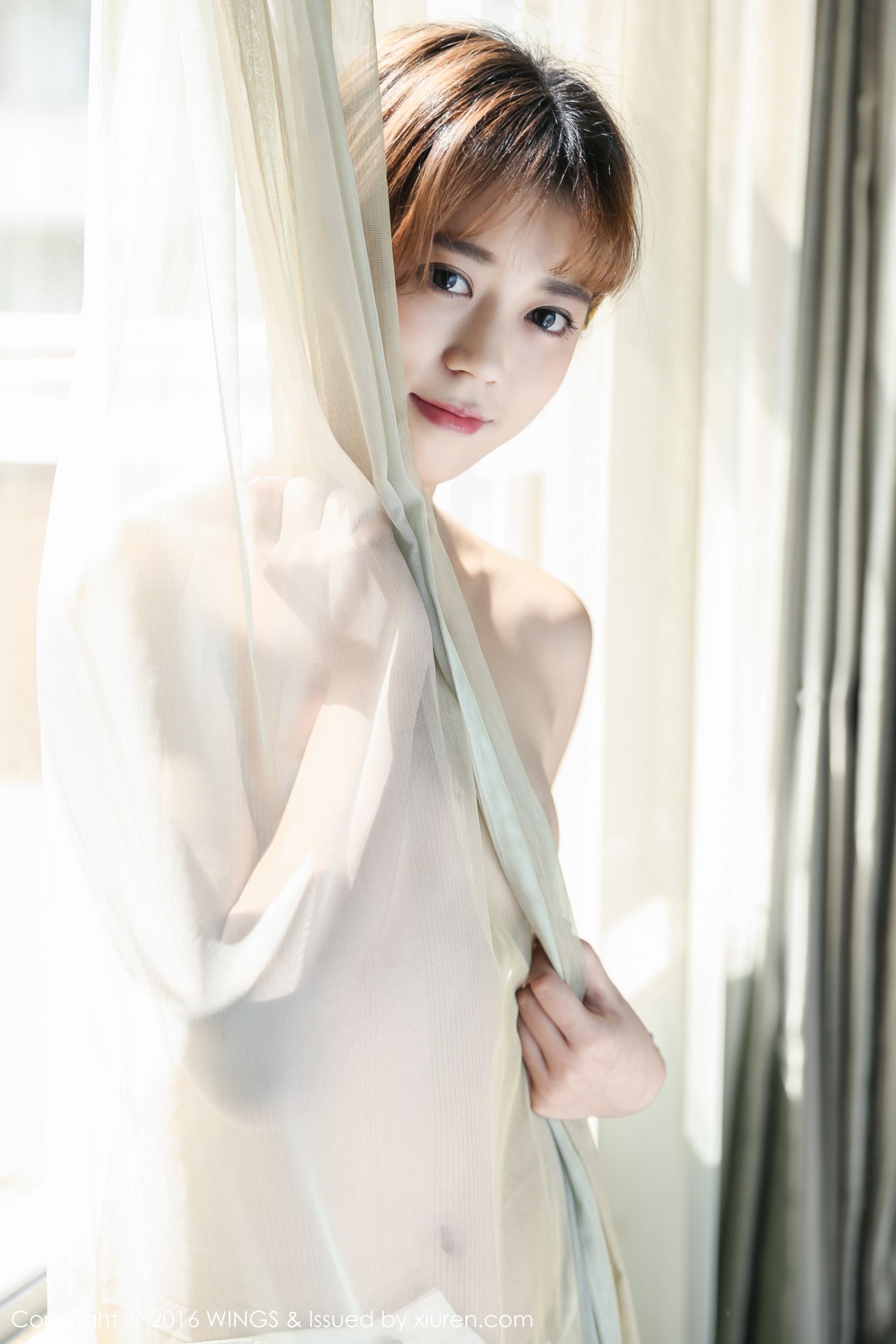 柠檬vivi - 极品短发帅气模特[WingS影私荟] Vol.019 写真集