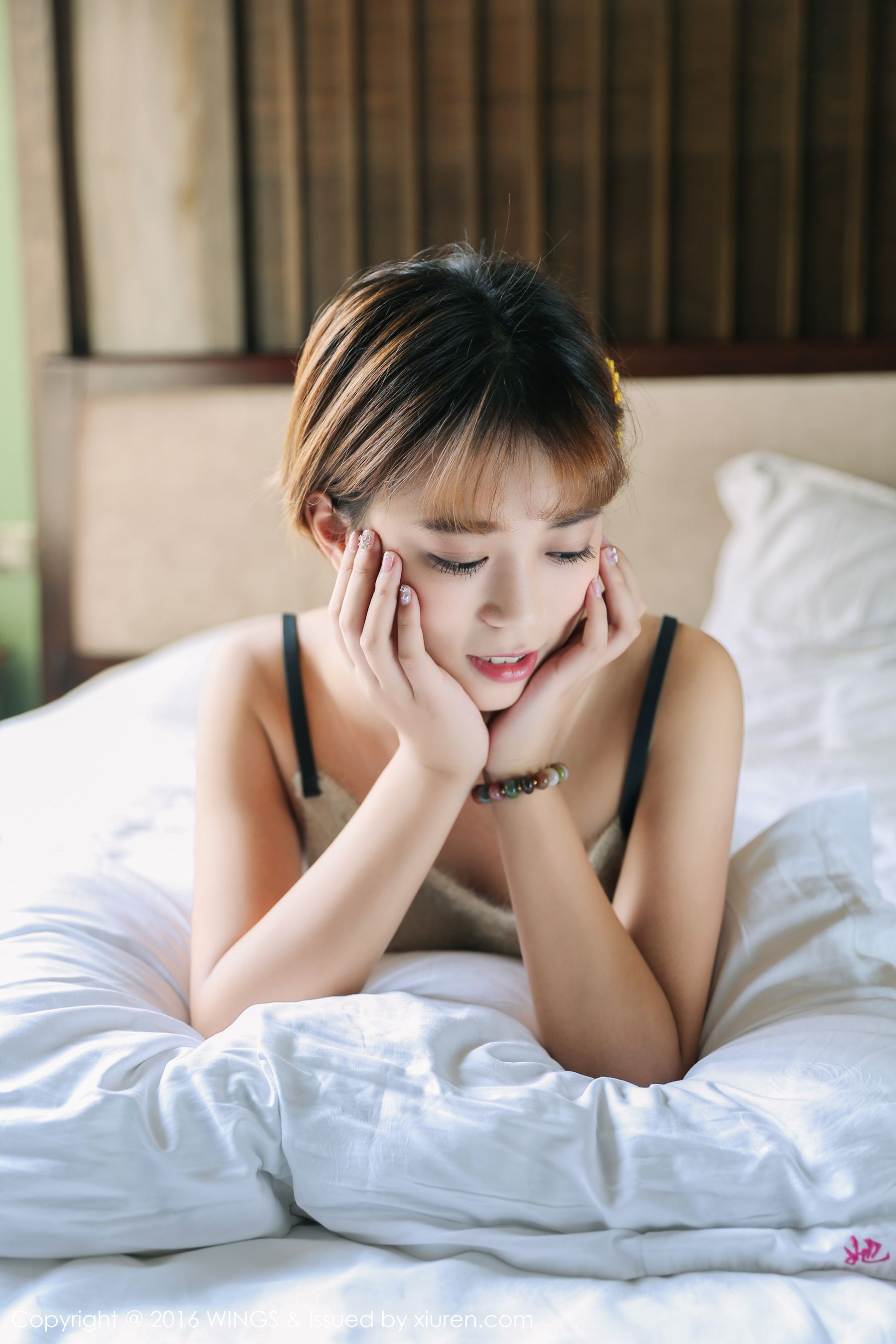 柠檬vivi - 极品短发帅气模特[WingS影私荟] Vol.019 写真集