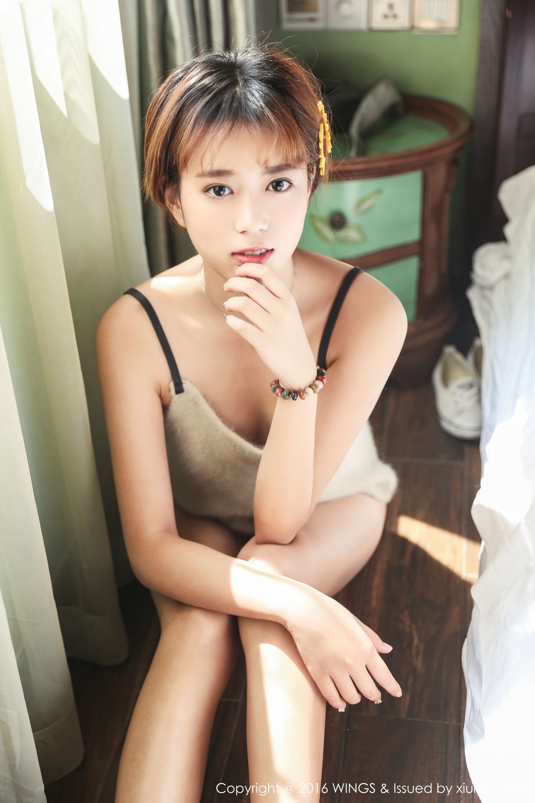 柠檬vivi - 极品短发帅气模特[WingS影私荟] Vol.019 写真集