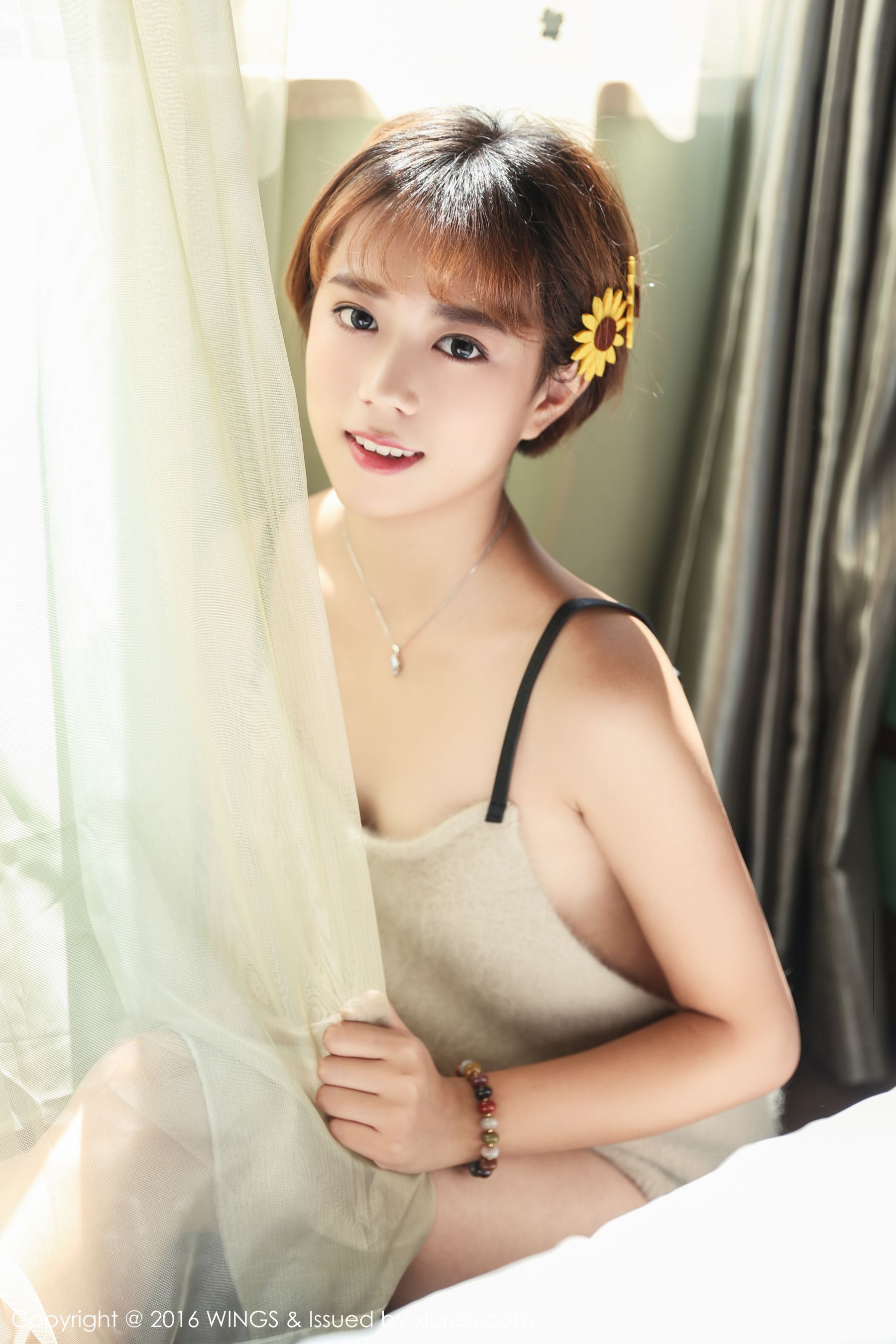 柠檬vivi - 极品短发帅气模特[WingS影私荟] Vol.019 写真集