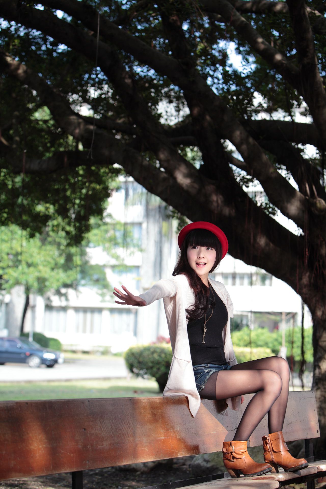 台湾萝莉正妹模特綠豆《小清新唯美外拍》