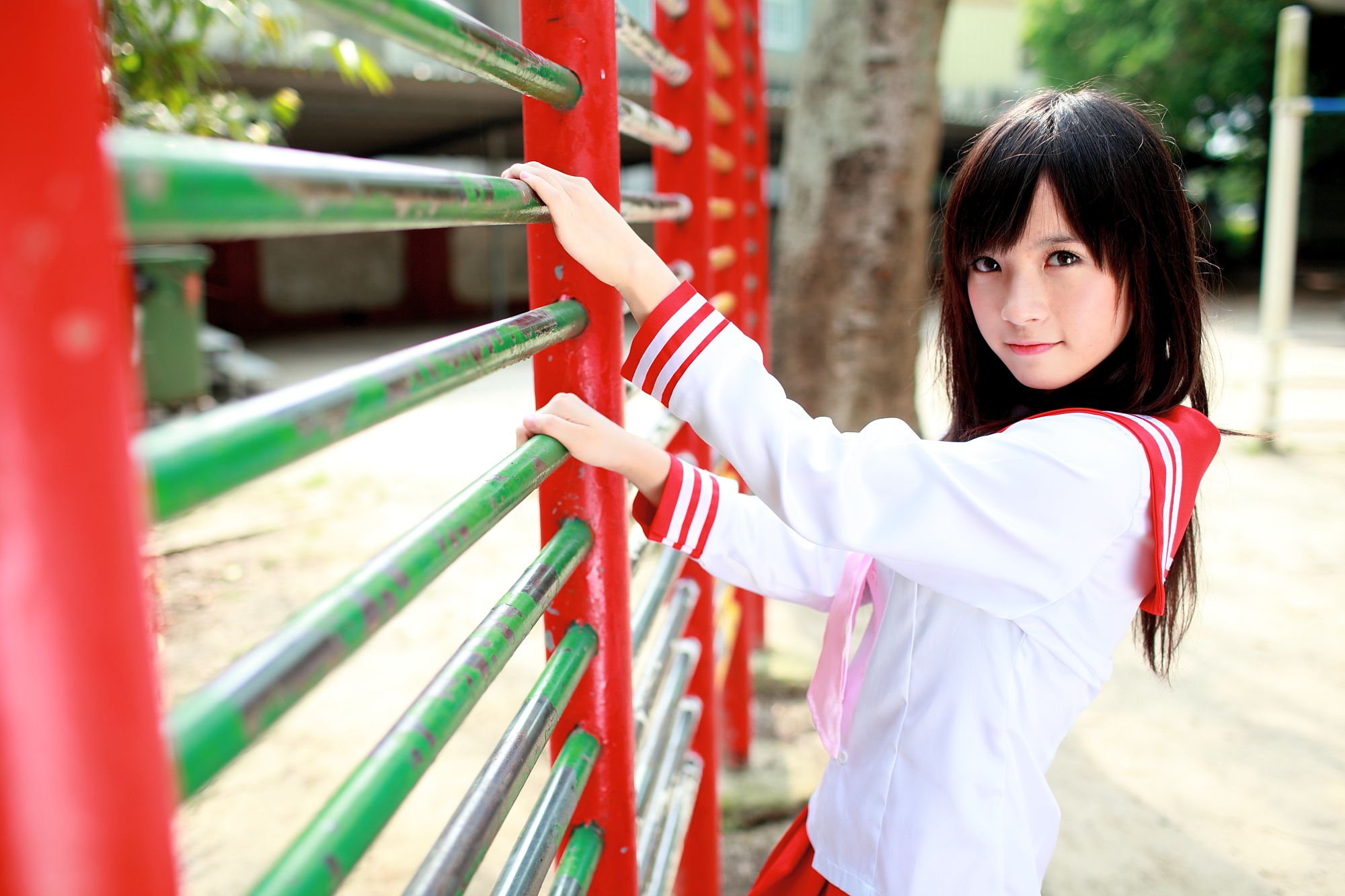 台湾美少女小敬/虞成敬《4套小清新外拍图片》写真合集