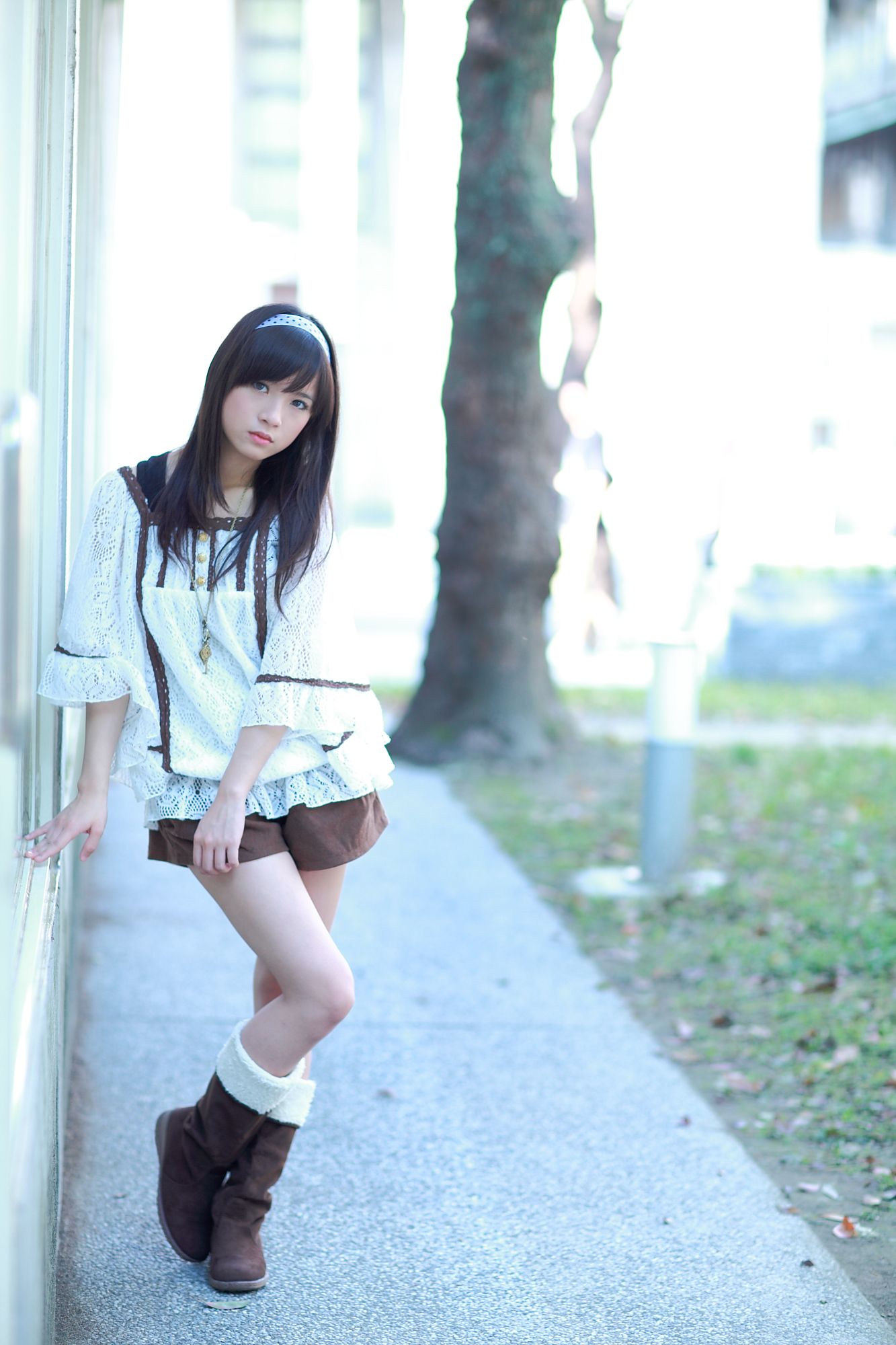 台湾美少女小敬/虞成敬《4套小清新外拍图片》写真合集
