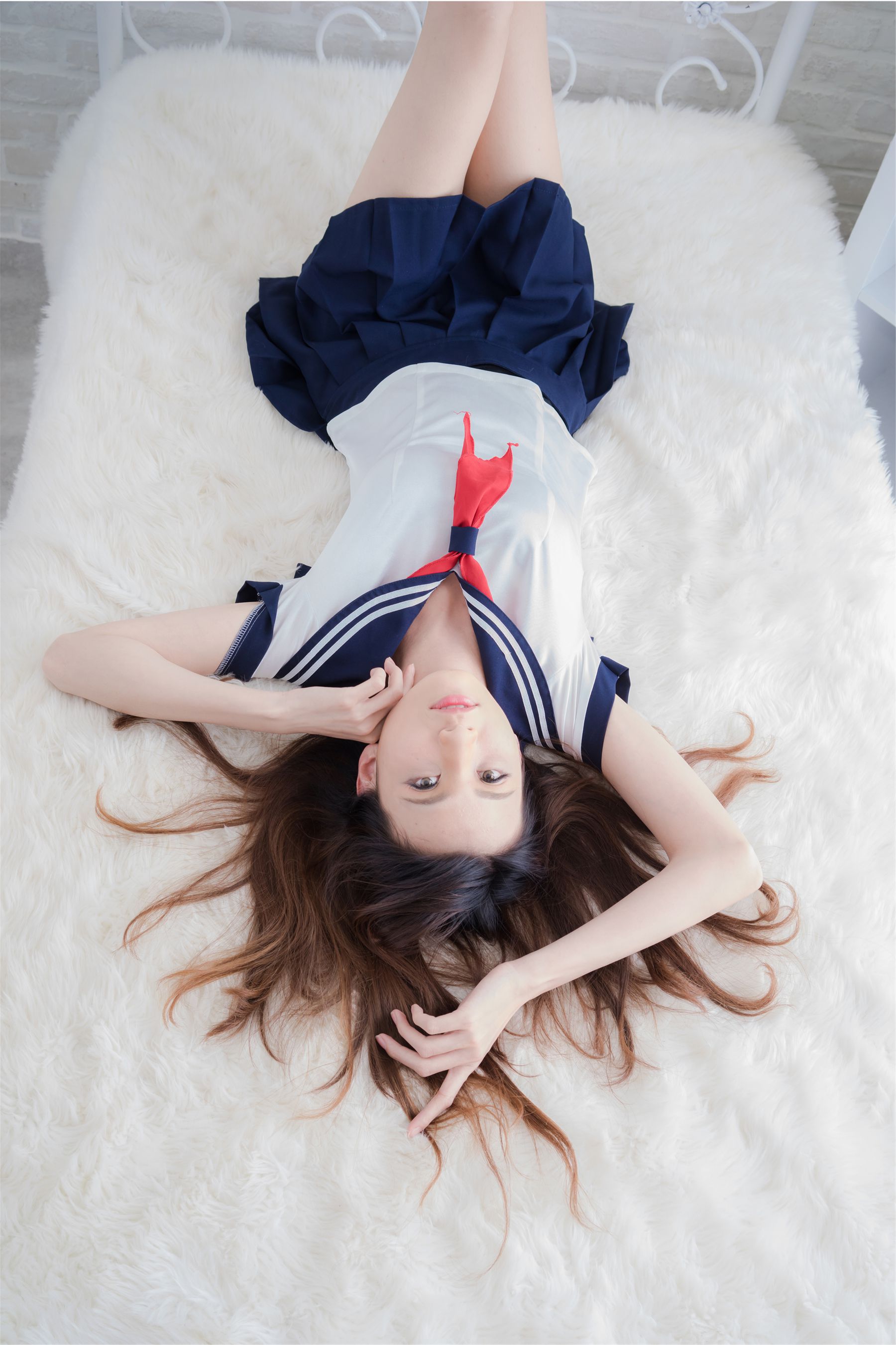 台湾正妹Candice蔡译心《清新水手服学妹》