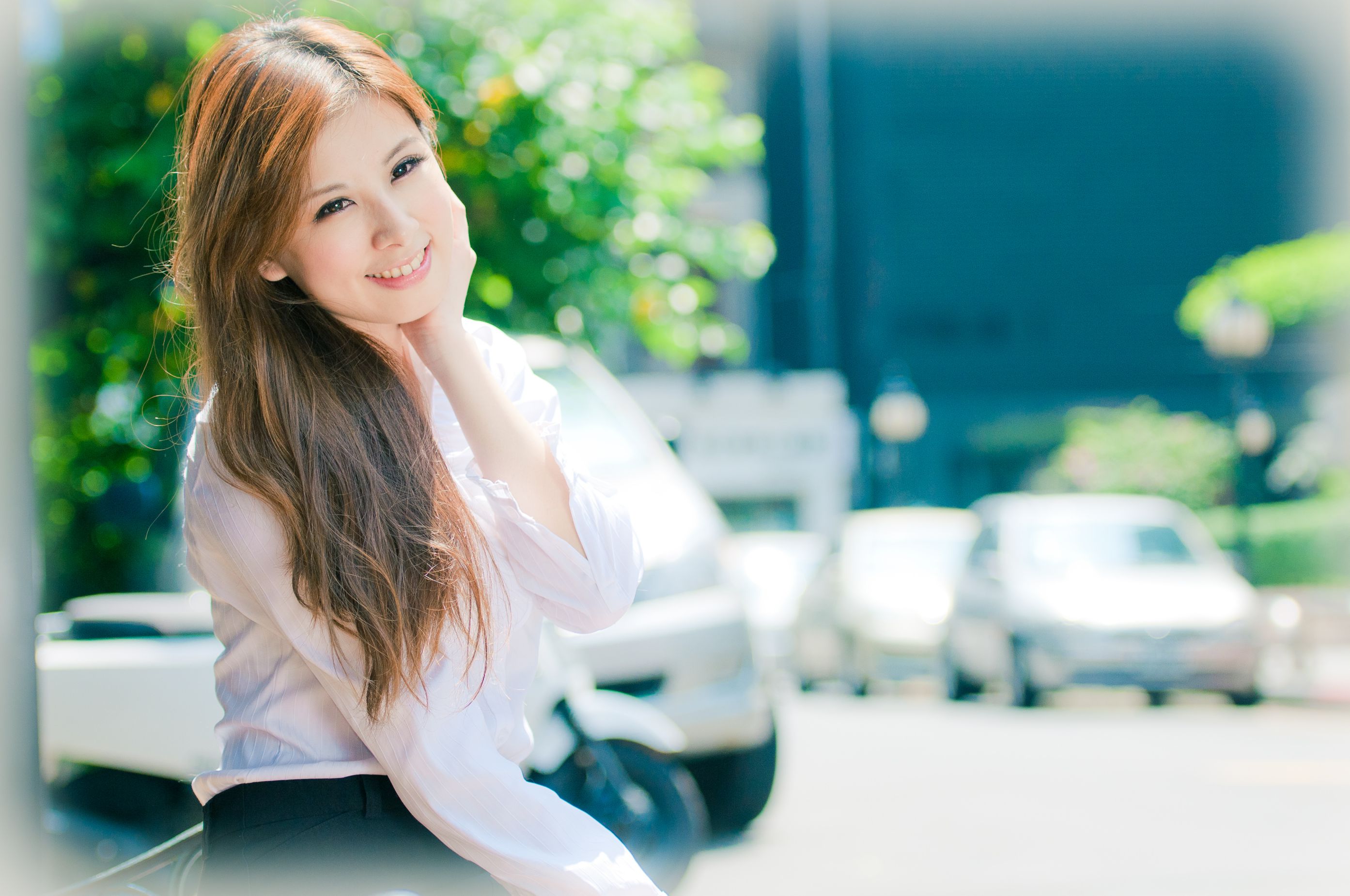 台湾美女小米Kate su《甜美长裙系列外拍》