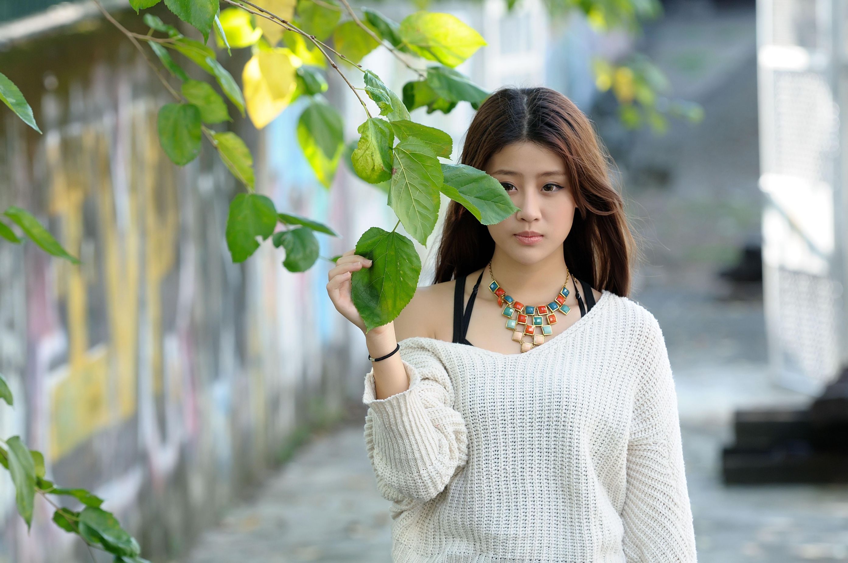 林真亦Yuna《小清新甜美外拍图片》写真合集