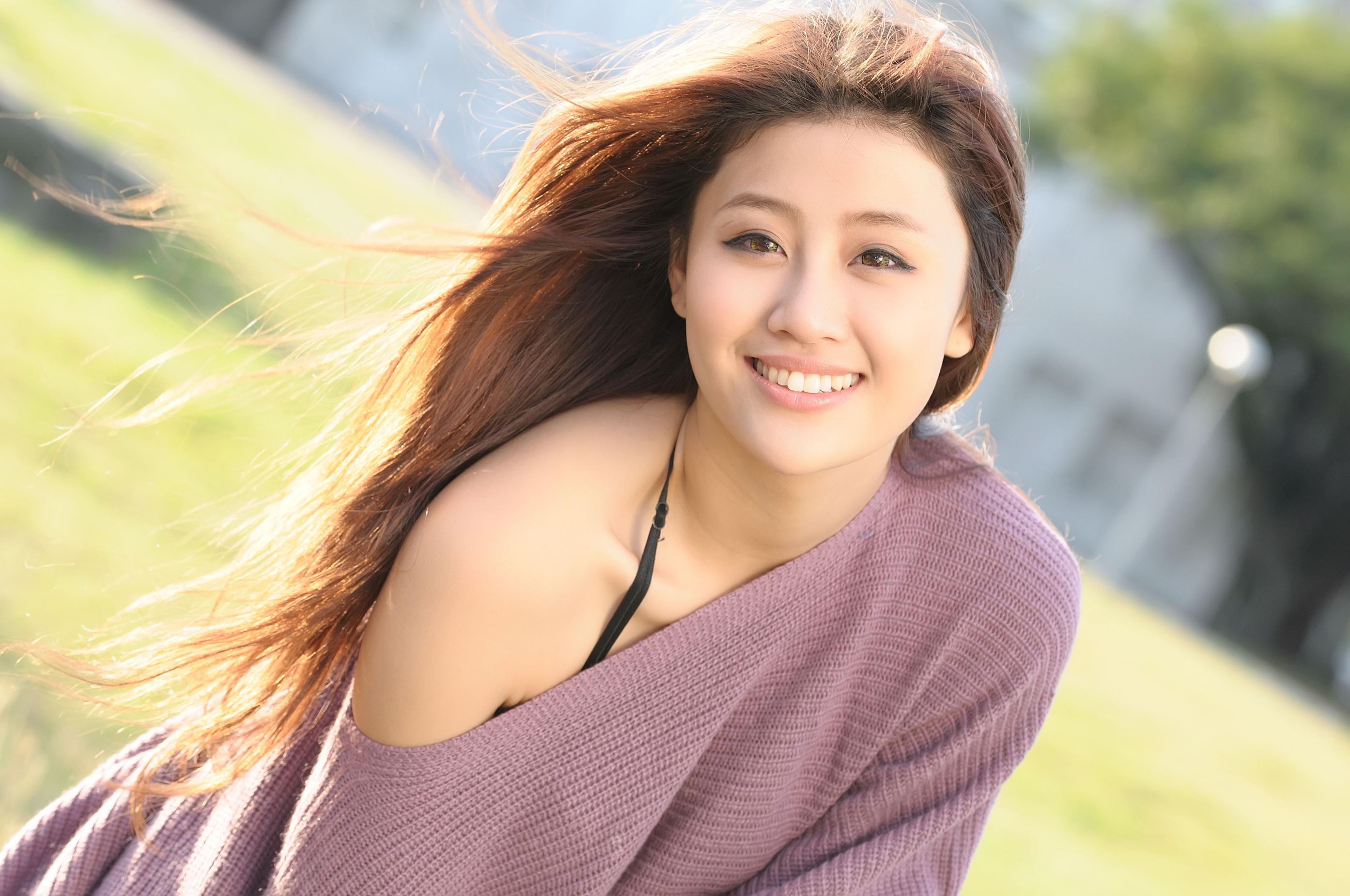 林真亦Yuna《小清新甜美外拍图片》写真合集