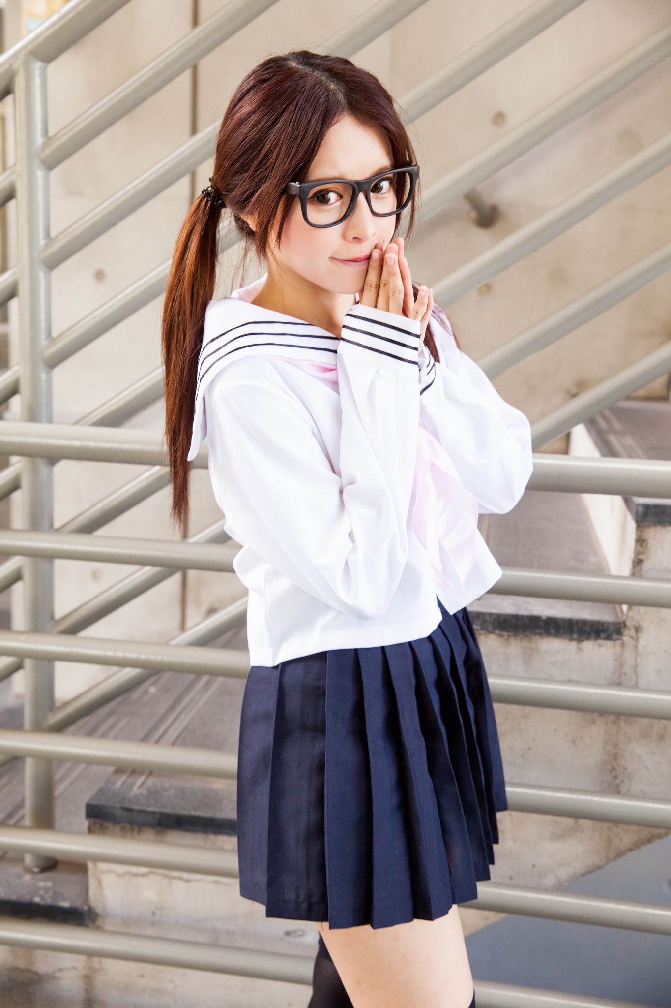 台湾美女张齐郡JULIE《长筒袜校服少女》