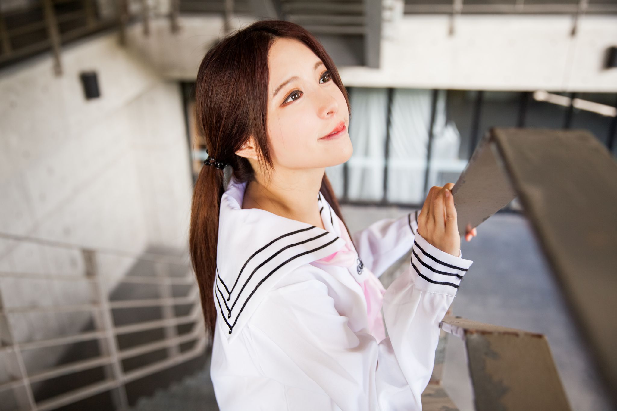 台湾美女张齐郡JULIE《长筒袜校服少女》