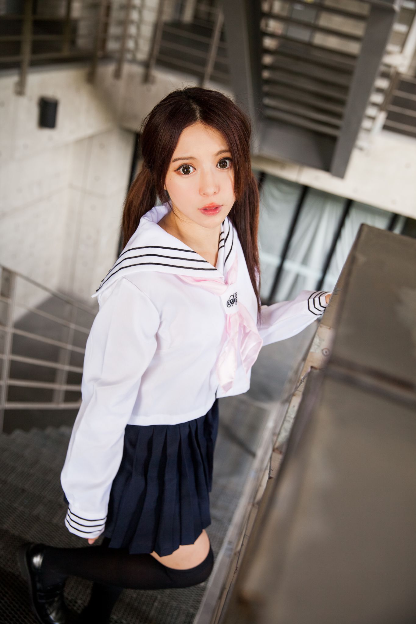 台湾美女张齐郡JULIE《长筒袜校服少女》