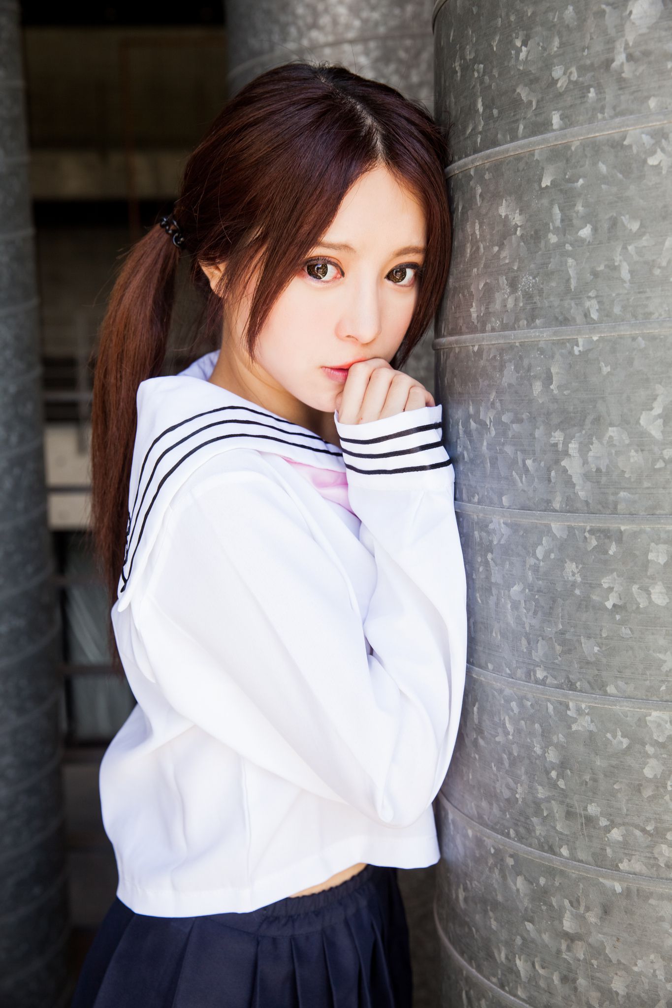 台湾美女张齐郡JULIE《长筒袜校服少女》