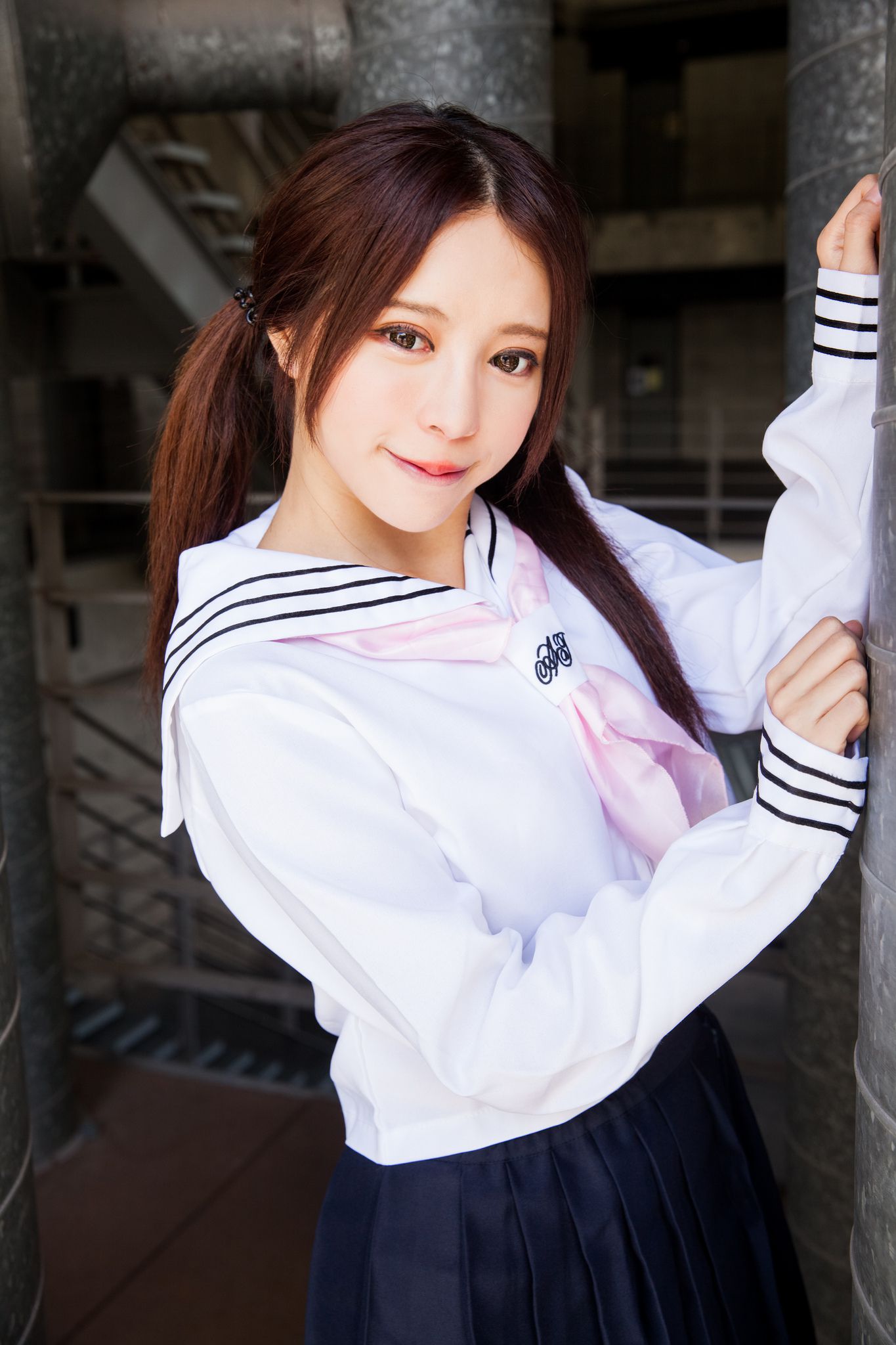 台湾美女张齐郡JULIE《长筒袜校服少女》