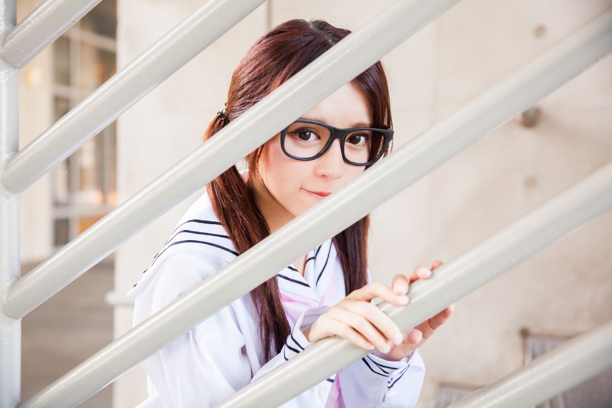 台湾美女张齐郡JULIE《长筒袜校服少女》