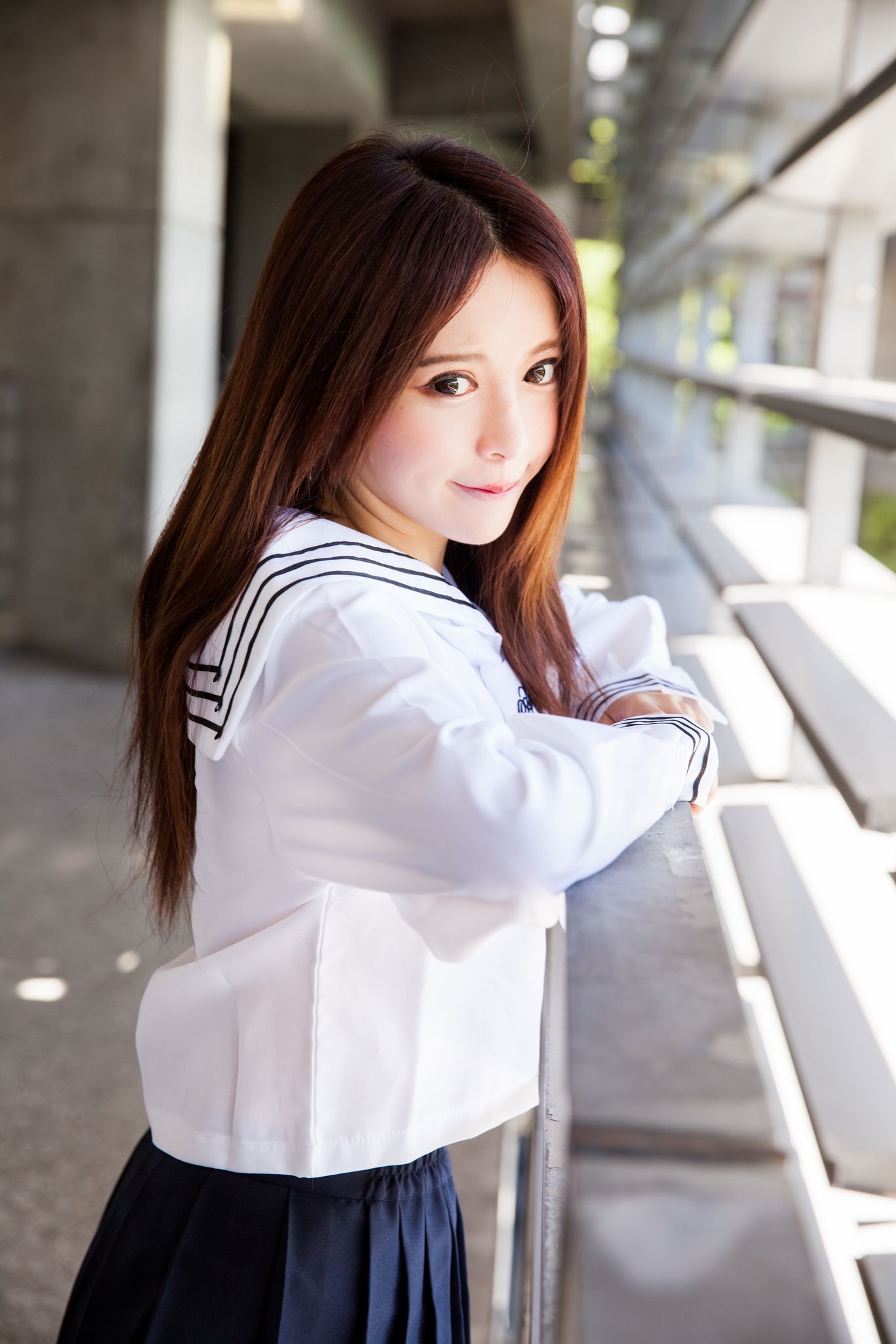 台湾美女张齐郡JULIE《长筒袜校服少女》