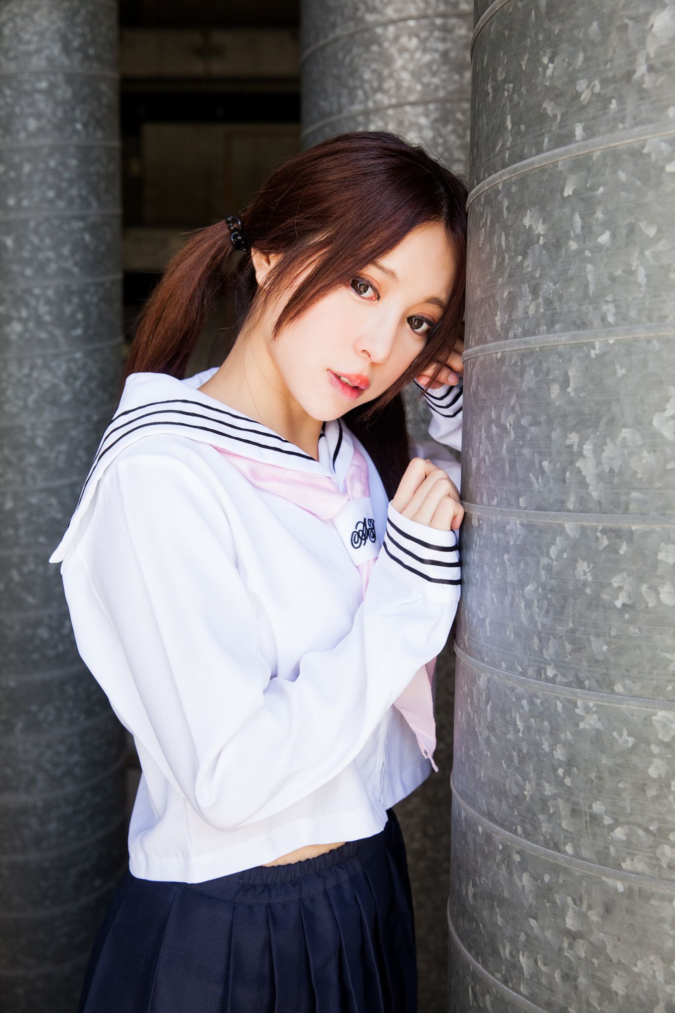 台湾美女张齐郡JULIE《长筒袜校服少女》