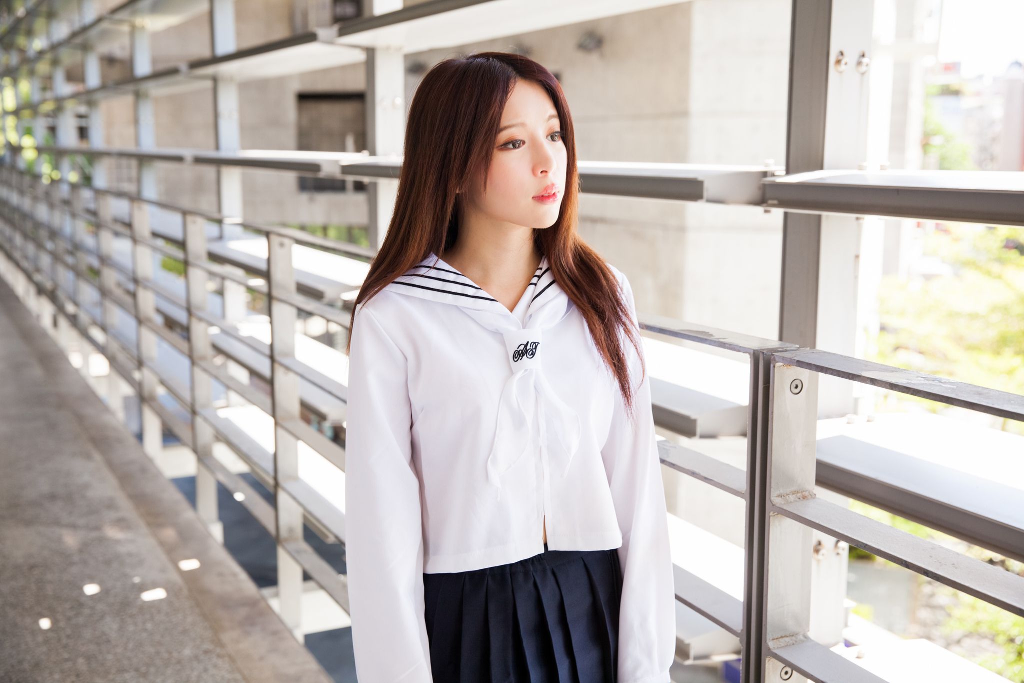 台湾美女张齐郡JULIE《长筒袜校服少女》